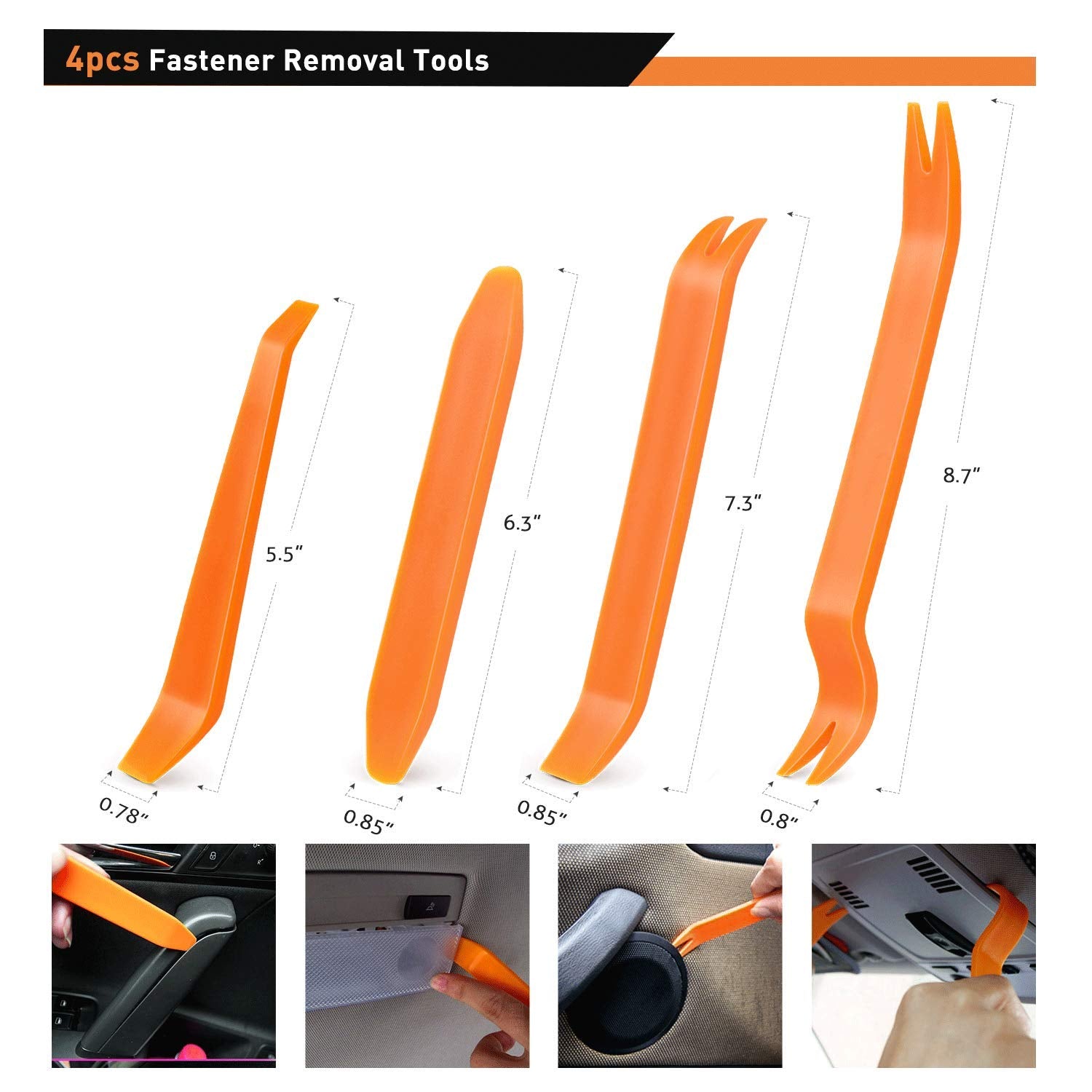 Gooacc 480Pcs Bumper Retainer Clips With Fastener Remover Car Plastic Rivets Push Retainer Kit -Door Trim Panel Clips For Toyota