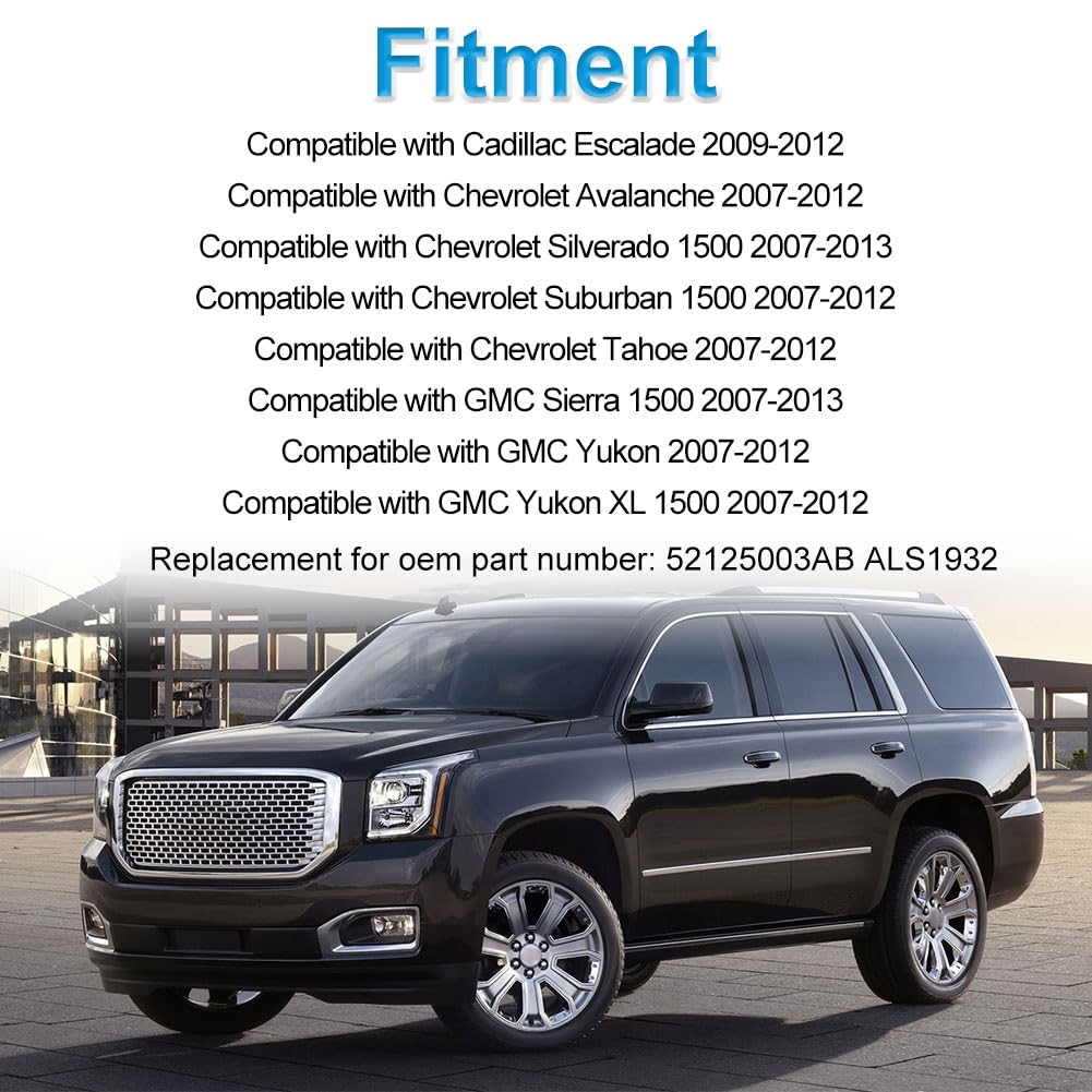 WMPHE Compatible with 2 PCS Front ABS Wheel Speed Sensor Chevy Avalanche Silverado Suburban GMC Sierra Yukon 2007 2008 2009 2010