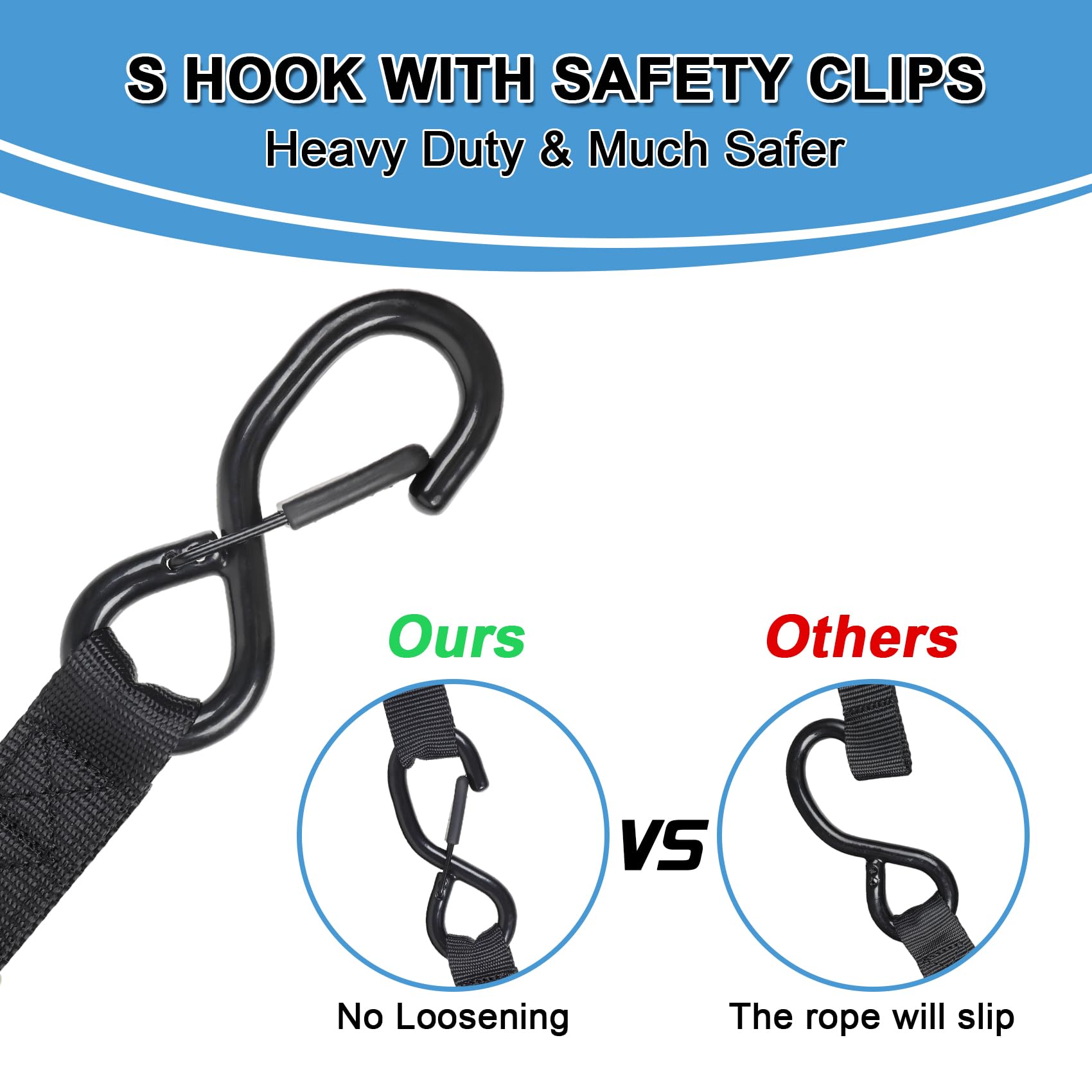 EXVITAL Motorcycle Tie Down Straps with Swivel Carabiner Hook 1.1  8' Dirt Bike Straps for Motorcycle, Dirt Bikes, Truck, ATV,