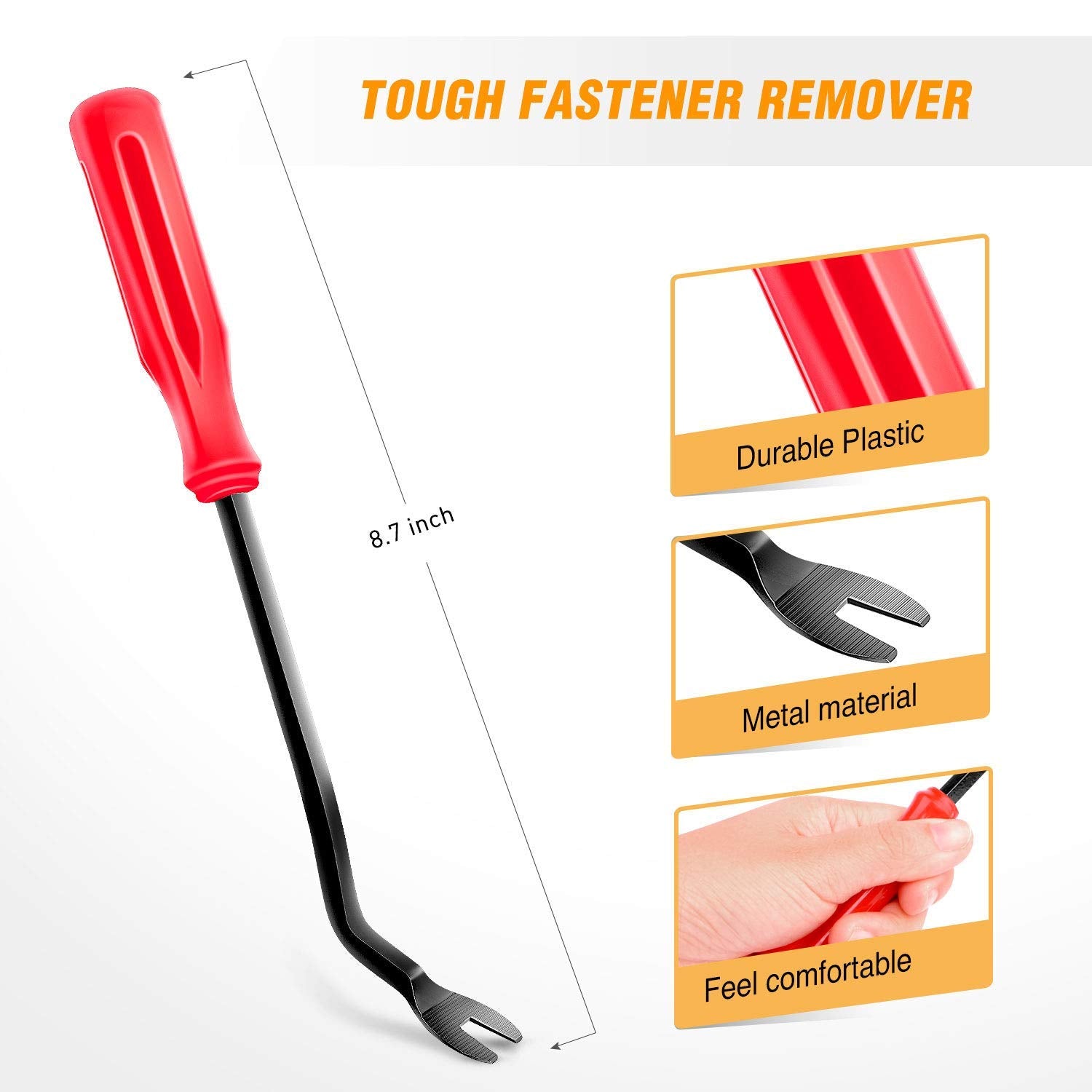 Gooacc 100Pcs Grc-45 Fender Rivet Clips-91503-Sz3-003 10Mm,1Pc Bonus Fastener Remover For Honda And Acura