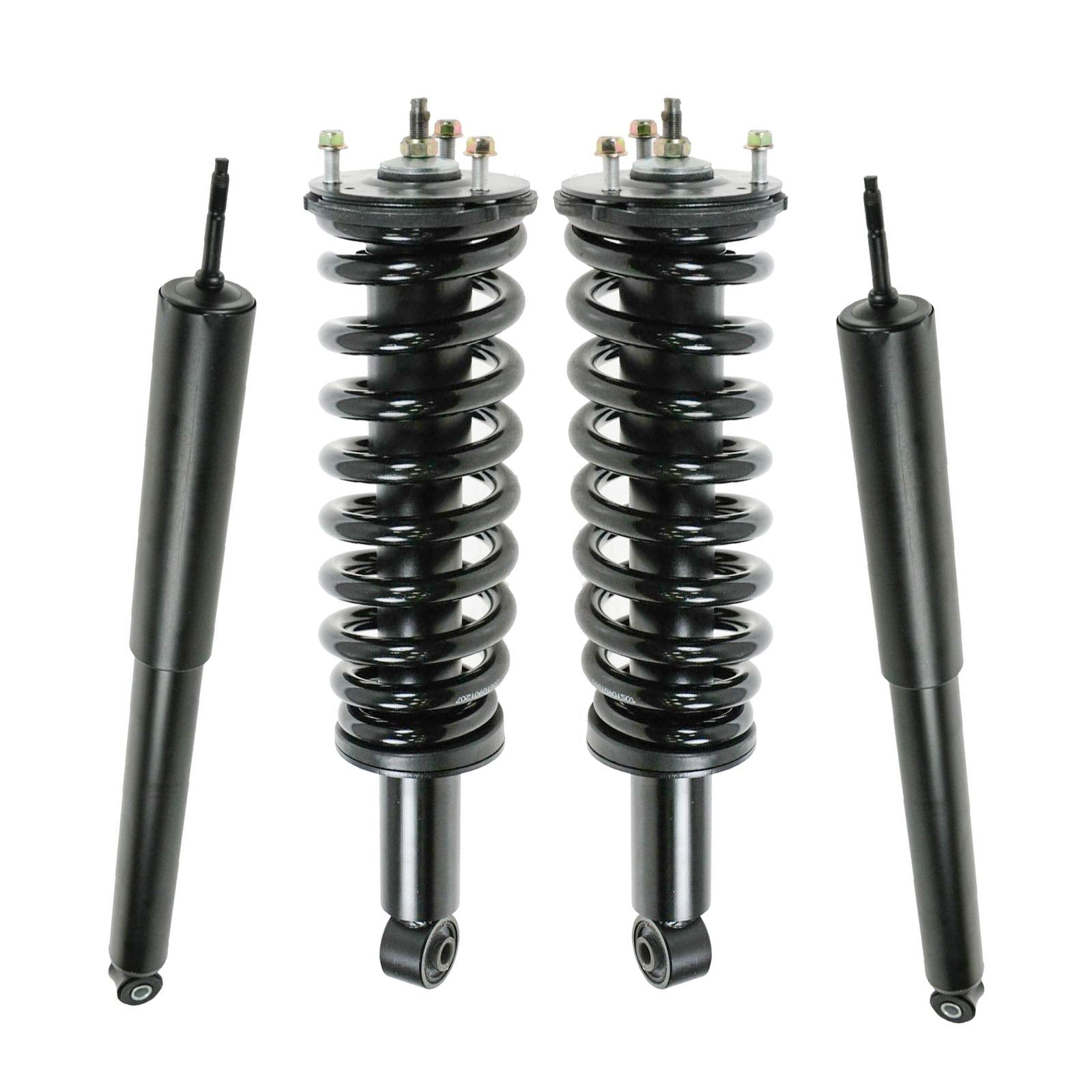 Trq Front And Rear Complete Strut Assembly & Shock Absorber Kit Complete Strut & Coil Spring Assembly Compatible With 2000-2006