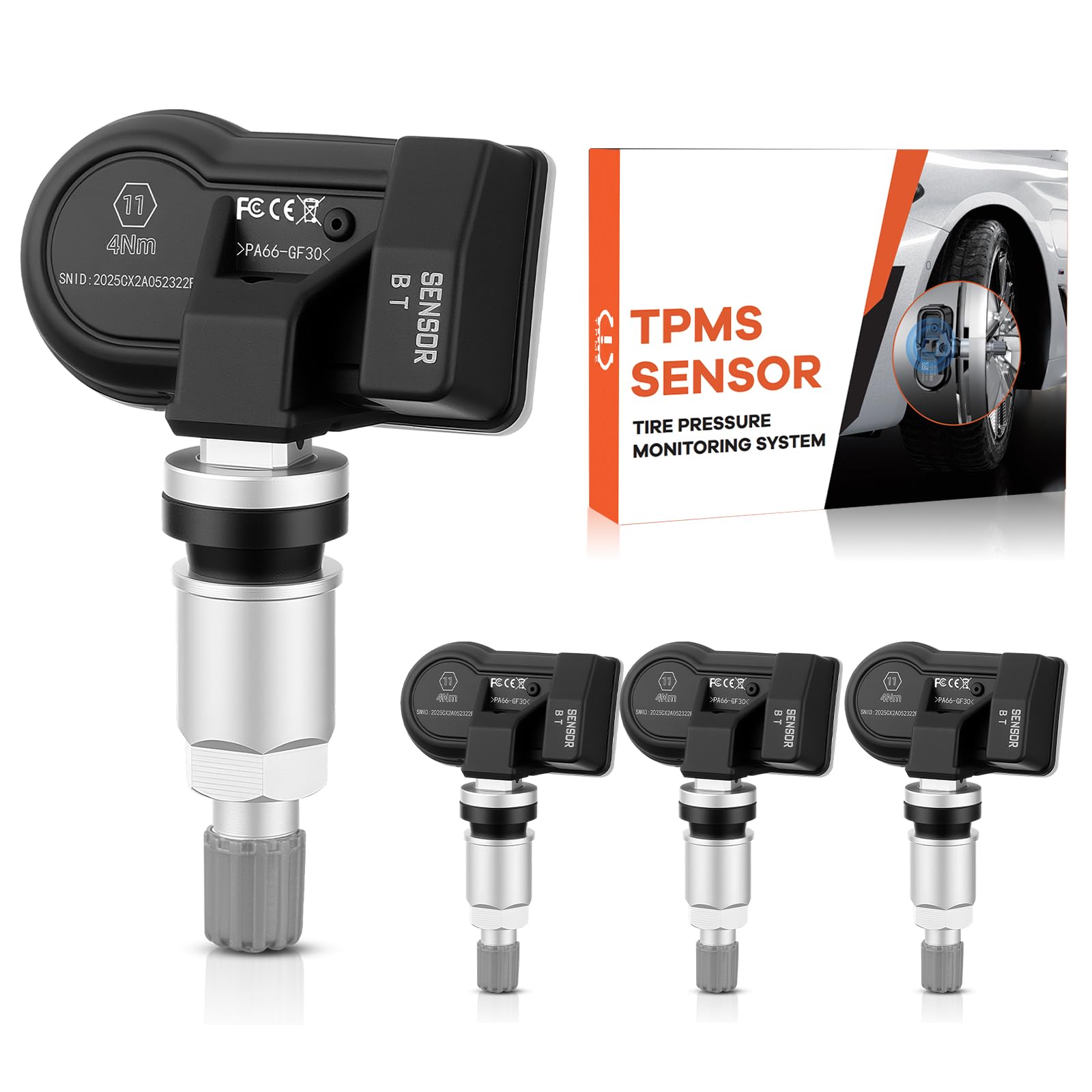 ACLONG Pre-Programmed TPMS Sensors 315MHz & 433MHz Fit for Honda & Acura - 4PCS, Odyssey, CR-V, Civic, Accord, Pilot, Ridgeline,