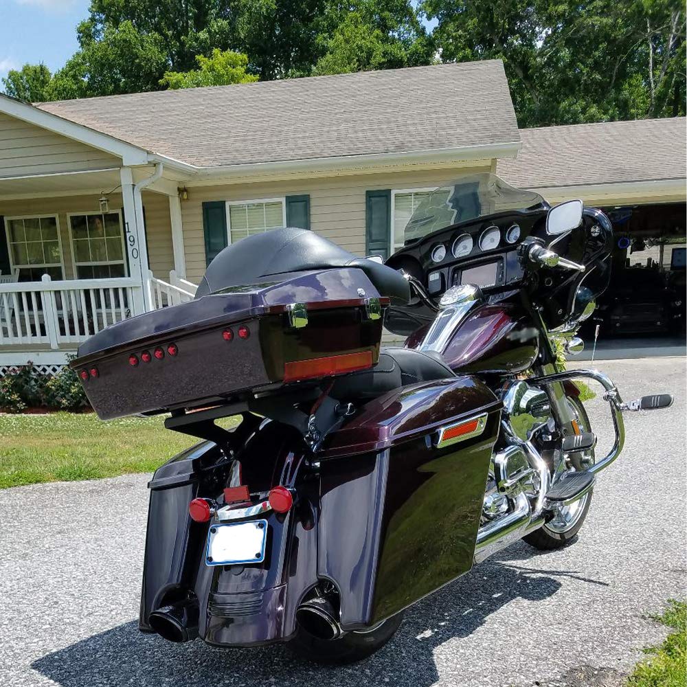 Aqimy 5' Motorcycle Rear Fender Extension Stretched Filler For Harley Touring Street Road Glide 2014-2023 2022 2021 2020