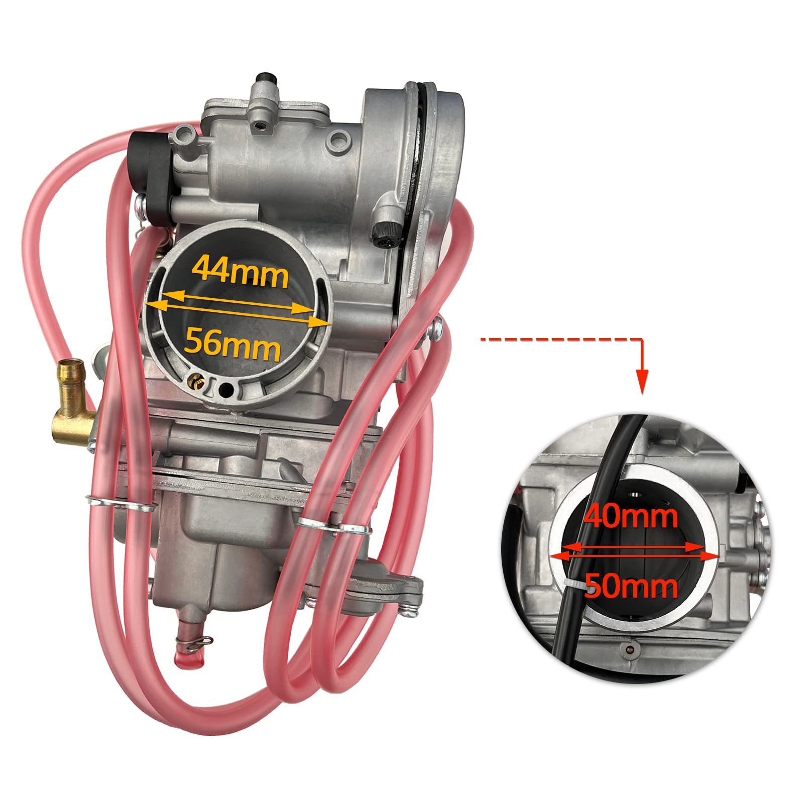 SVKZGFZ Carburetor for Yamaha YFZ450 YZ450F YZ400F WR450F 39mm ATV Quad (2004-2009) - High-Performance