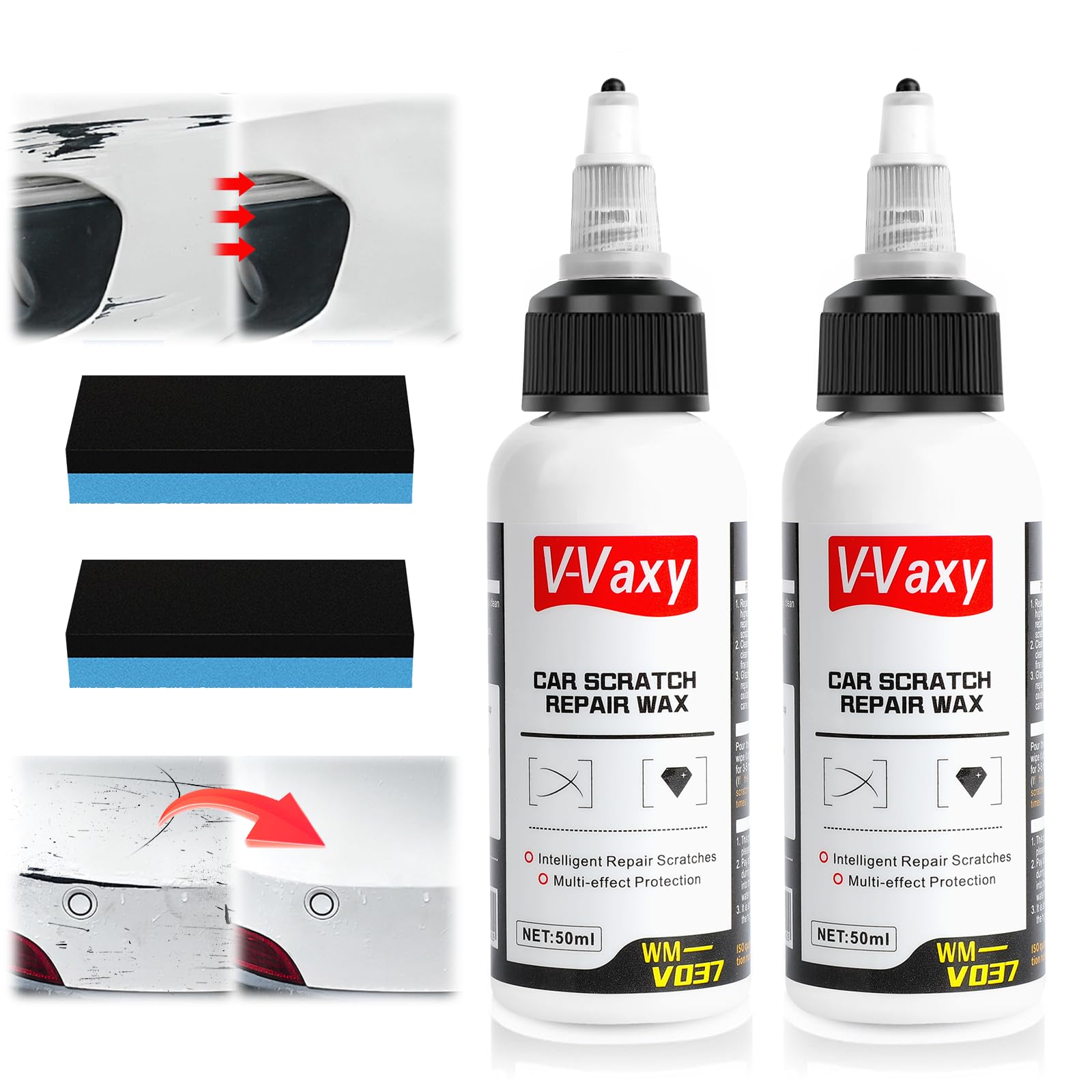 V-Vaxy Car Scratch Repair Wax,Car Buff Out Scratch, Car Paint Scratch Repair, Intelligent Repair Scratcher, Scratch Repair, Mult