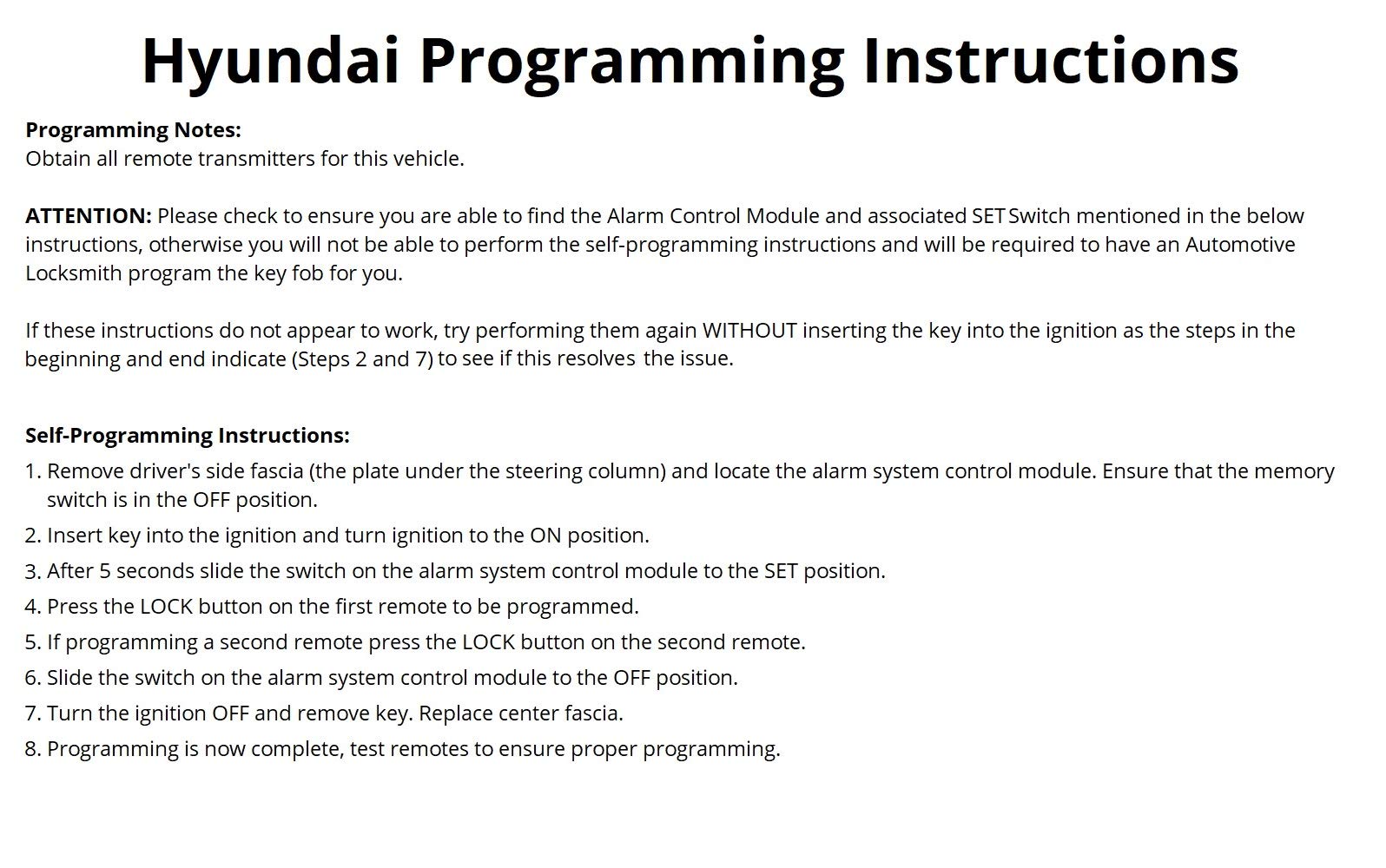 OEM Electronic 3-Button Key Fob Remote Compatible with 2003-2006 Hyundai Santa Fe (FCC ID: OSLOKA-221T, OSLOKA-2201T, P/N: 95411
