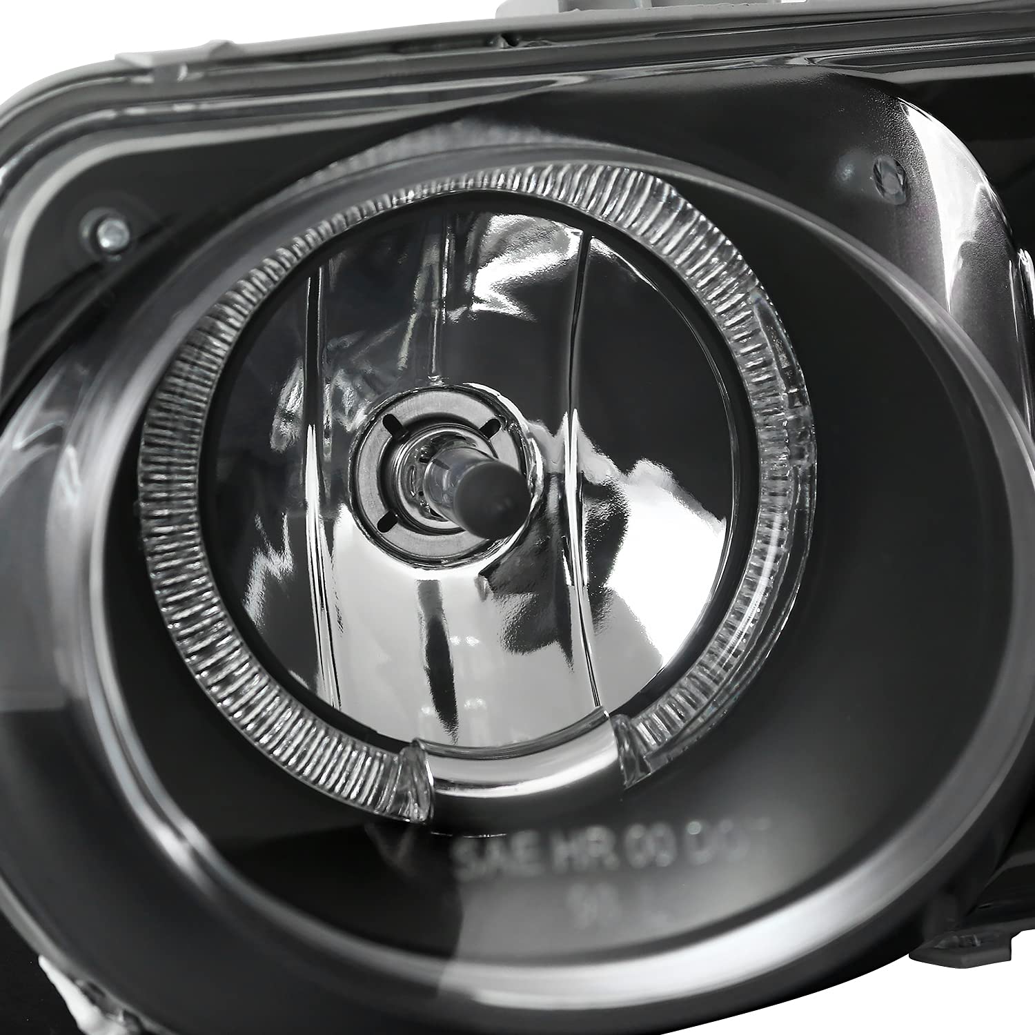 Spec-D Tuning Halo Black Projector Headlights Compatible with 1998-2001 Acura Integra 2Dr/4Dr Left + Right Pair Headlamps Assembly
