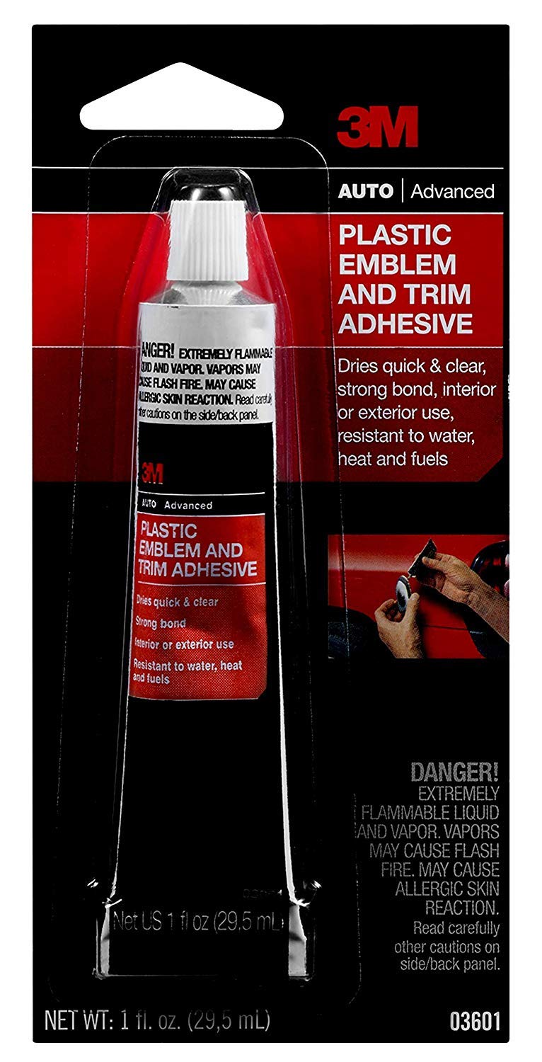 3M 03601 Plastic Emblem And Trim Adhesive - 3 Pack