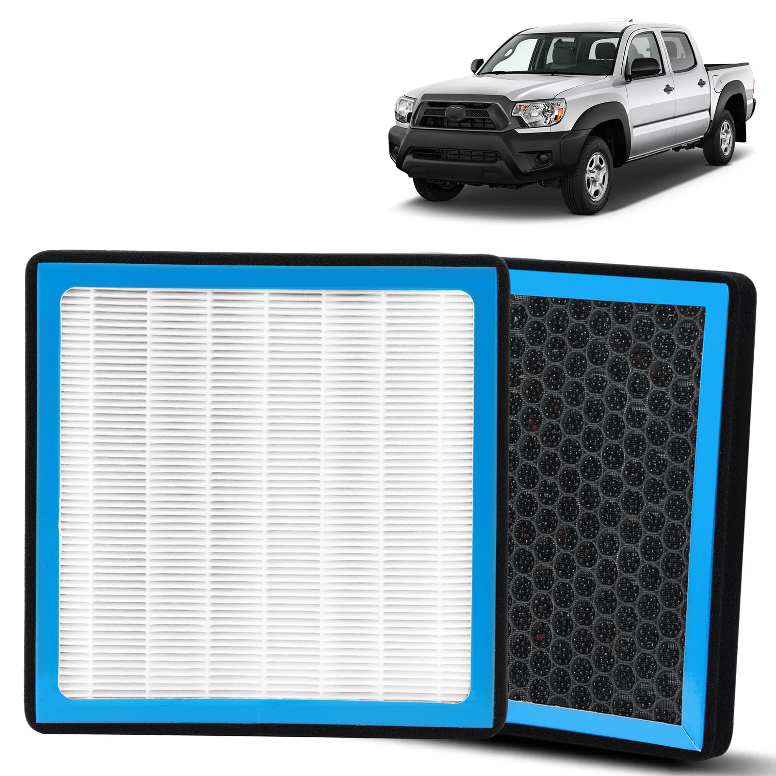 CF10374 Cabin Air Filter Compatible with Toyota 05-23 Tacoma, Dodge 13-16 Dart, Pontiac 03-08 Vibe Replaces #87139YZZ09 OEM Repl
