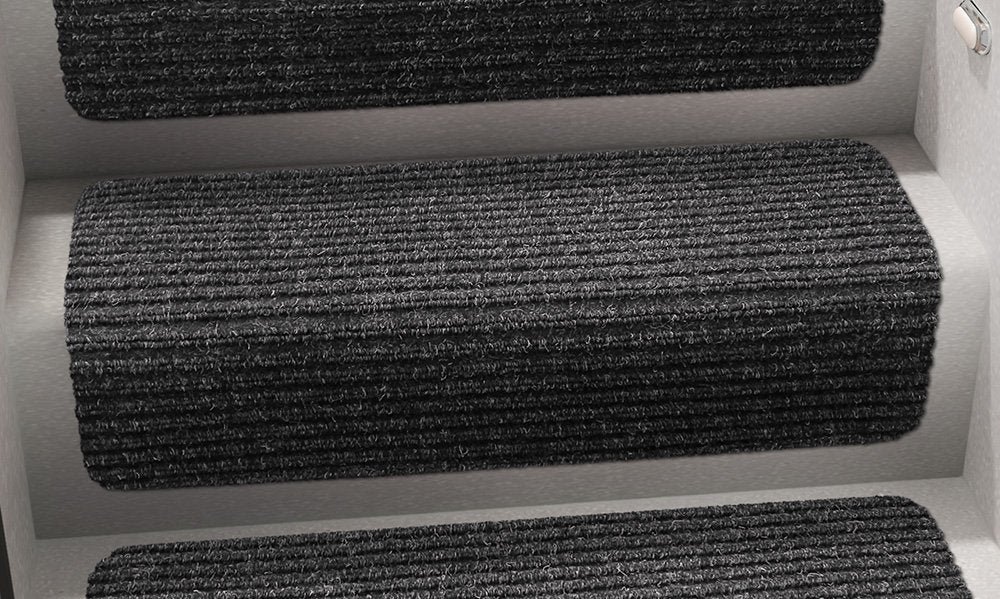 Prest-O-Fit 5-0070 Decorian Step Huggers For Rv Stairs Black Granite 13.5 In. X 23.5 In.
