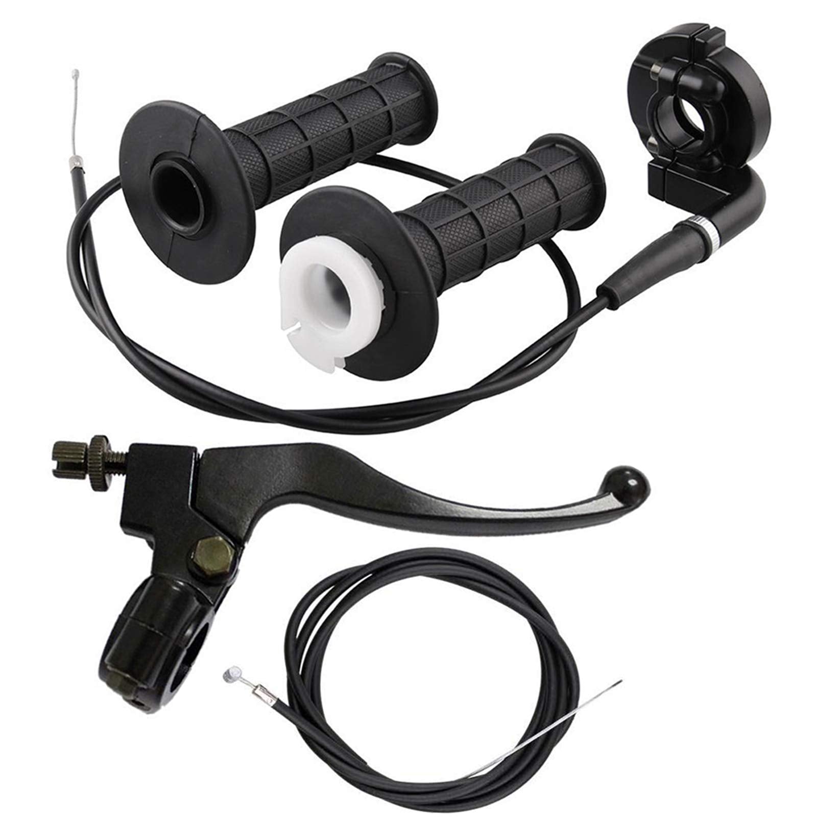 Liyyoo Throttle Cable, Twist Throttle, Right Brake Lever And Handle,Brake Cable, For Mini Bike Xr80 Xr100 Crf70 Crf80 Crf100 Pit Dirt Motor Bike,Mb165 Mb200 196Cc 200Cc 5.5Hp 6.5Hp Bike