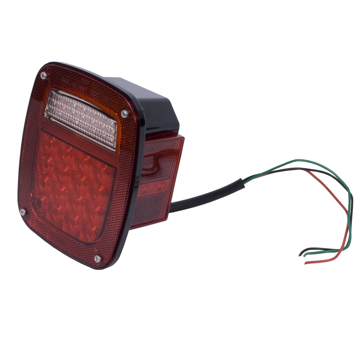Rugged Ridge 12403.82 Tail Light Assembly, Right, Led; 76-06 Jeep Cj/Wrangler Yj/Tj , Red