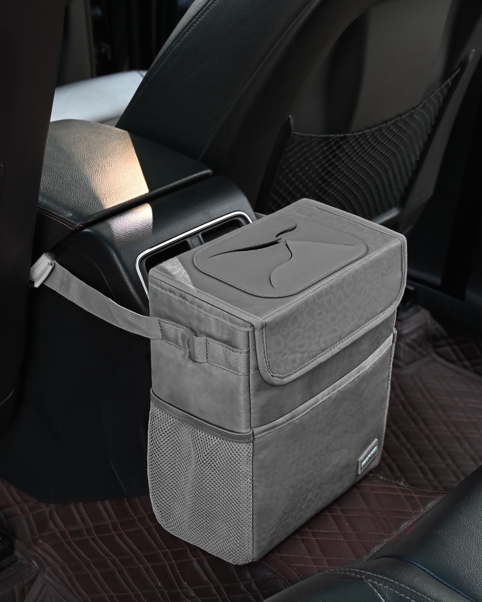 Sibofuego Car Trash Can Cute - Car Accessory For Garbage And Storage, Adjustable And Collapsible Car Garbage Can, Waterproof And