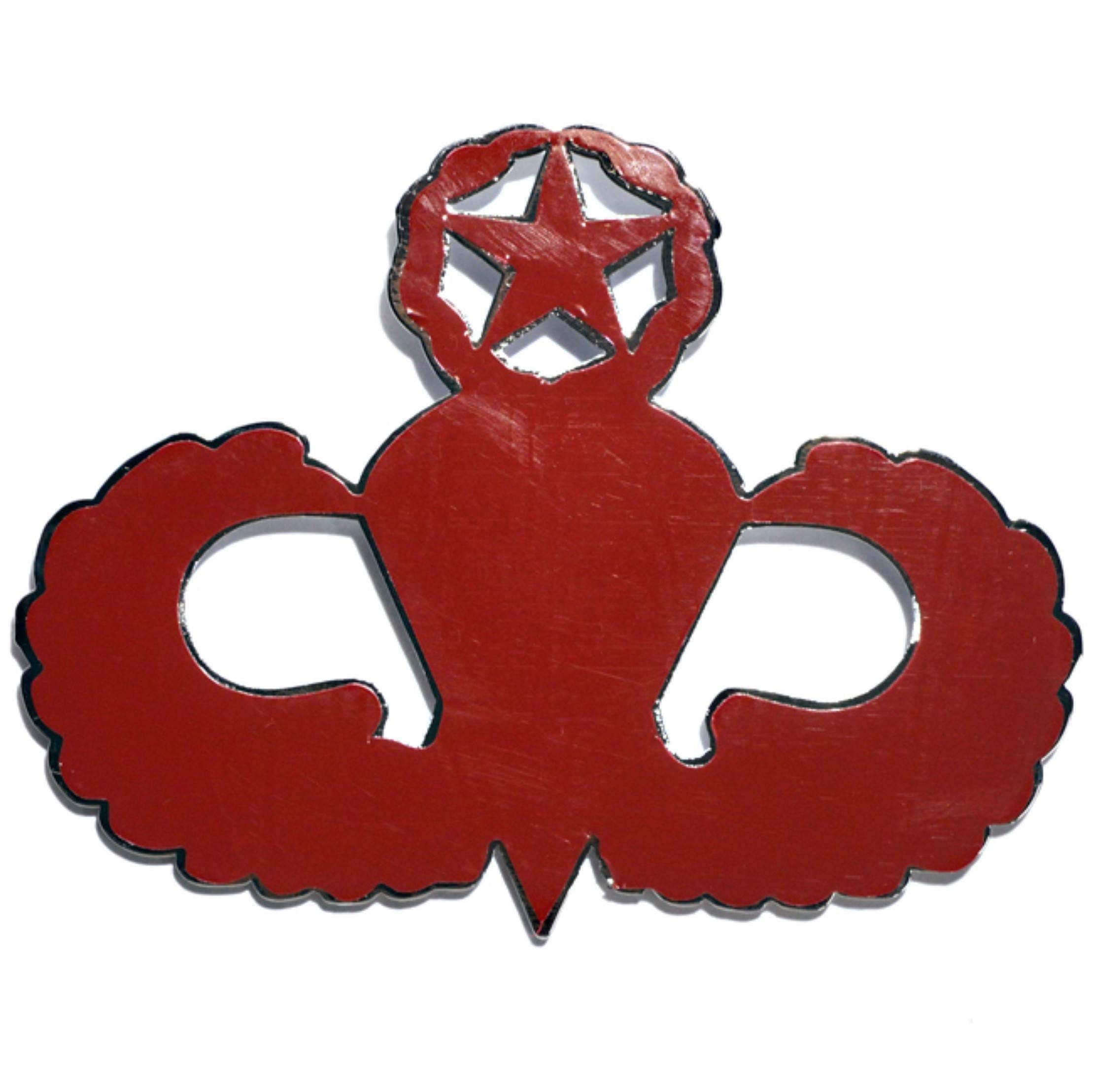 Army Master Parachutist Metal Decal Auto Emblem by Patriot Accessories - Durable, Eye-Catching Car Sticker for Military Enthusiasts