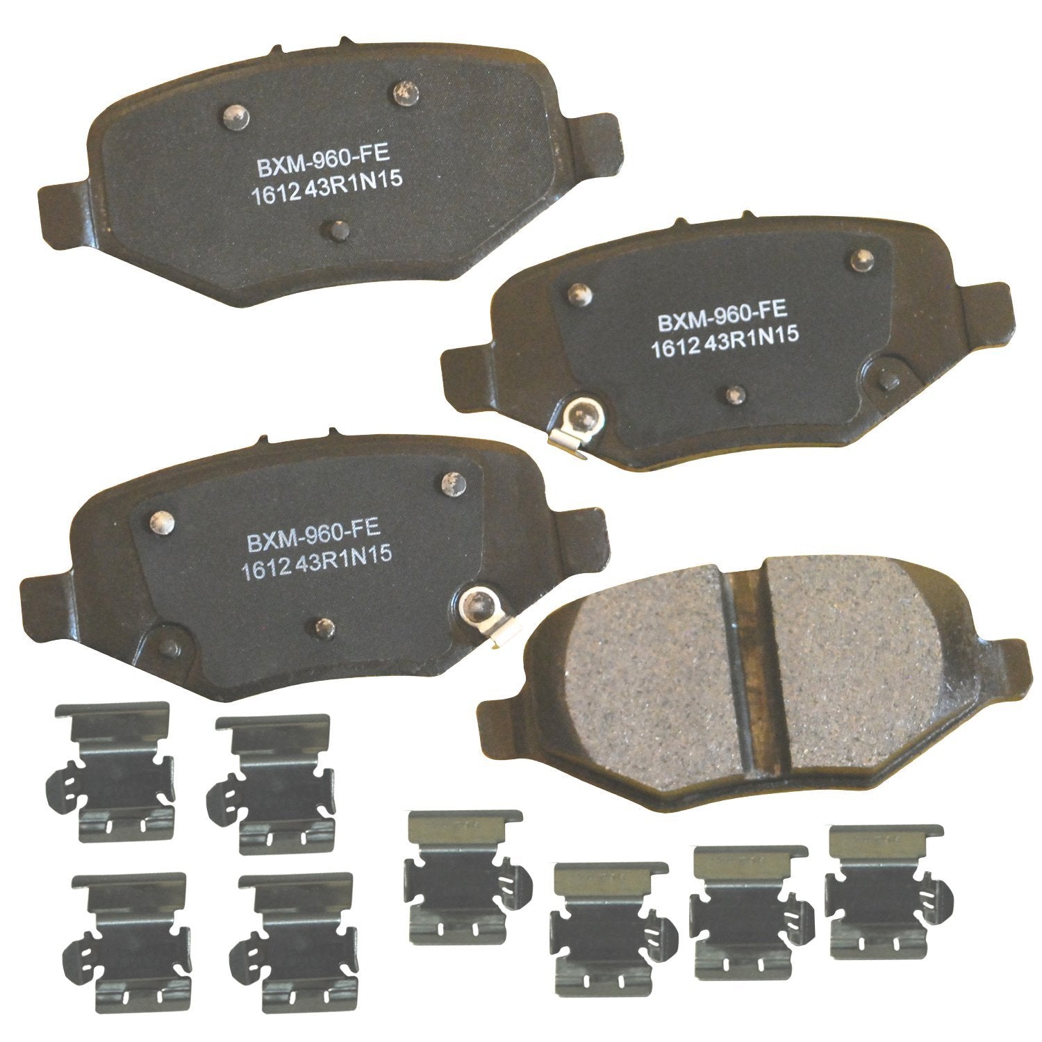 Bendix Premium Sbm1612 Semi-Metallic Rear Brake Pads For Select Models Ford Explorer, Flex, Police Interceptor Sedan, Utility, S