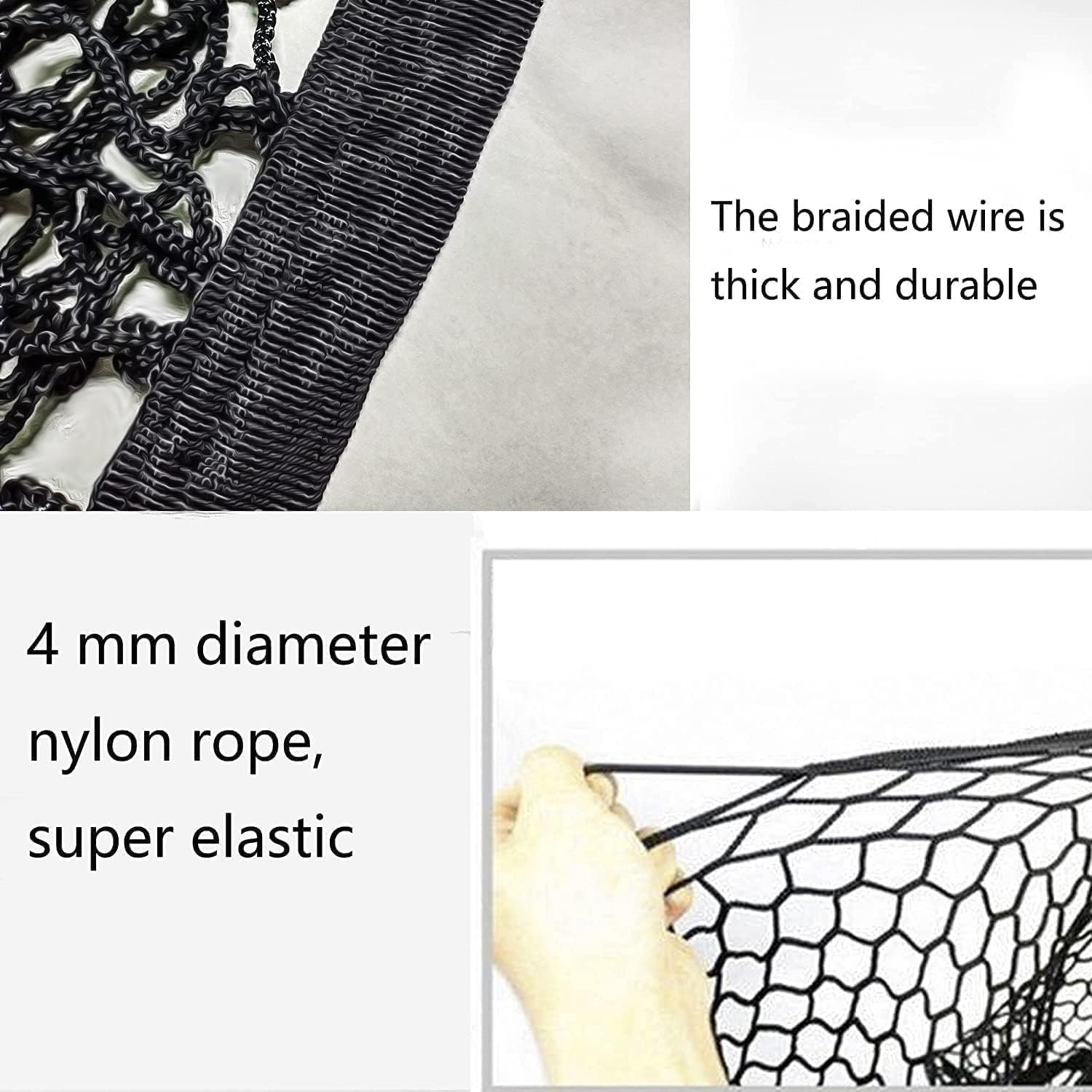 Envelope Style Automotive Elastic Trunk Mesh Cargo Net Compatible With Kia Telluride 2020 2021 2022 2023 2024 2025- Premium Orga