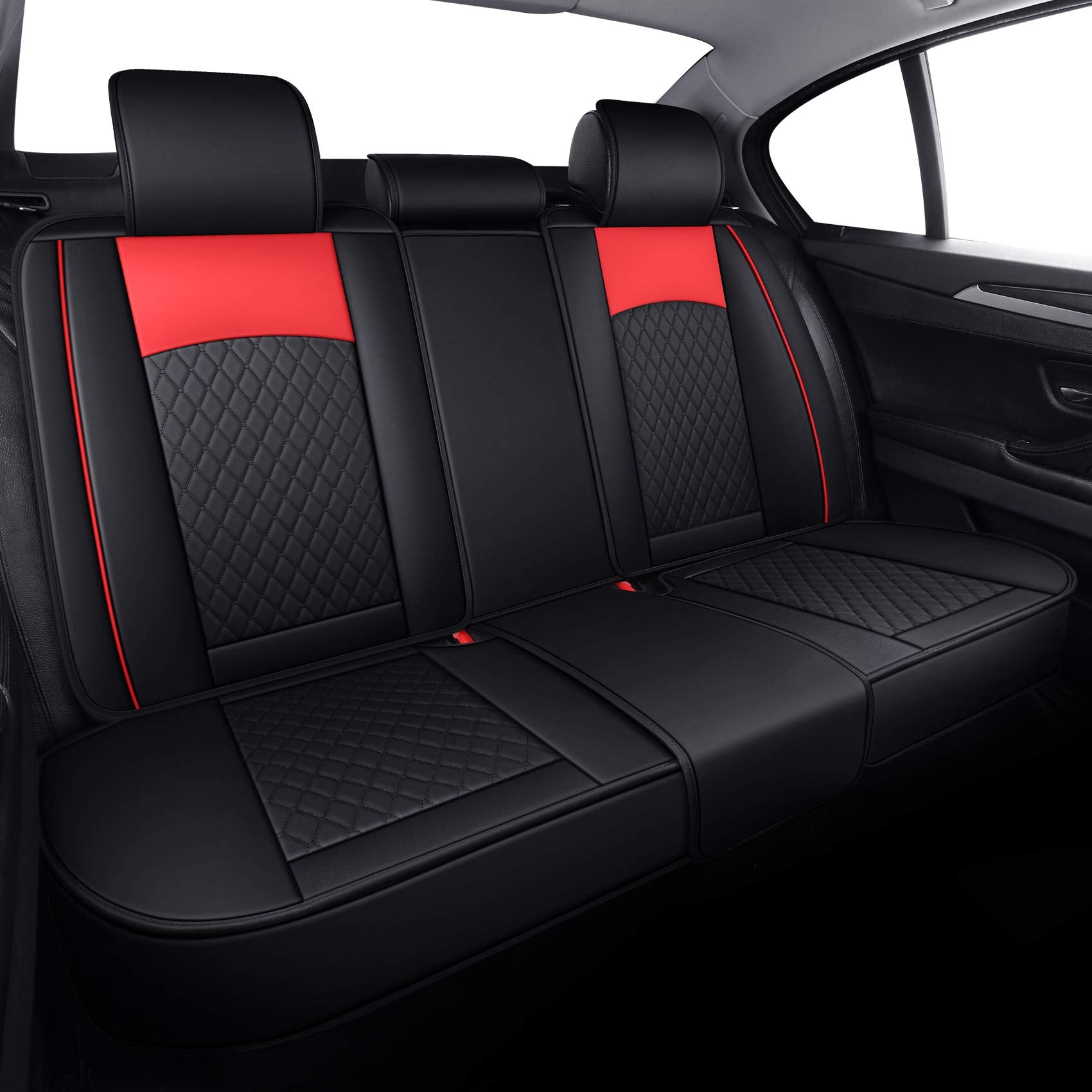 Aierxuan Leather Universal Car Seat Covers Split Bench 40/60 For Corolla Civic Hyundai Elantra Sentra Acura Altima Highlander Op