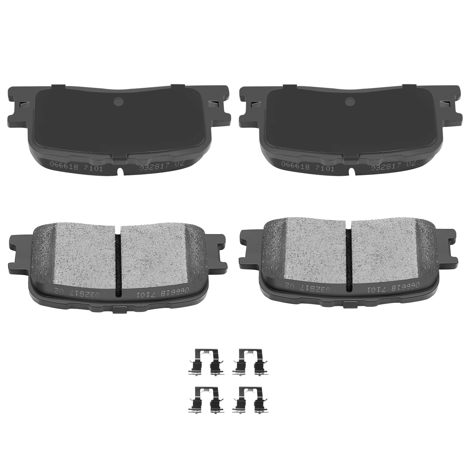 Automuto D885 Ceramic Brake Pads Kits, Rear 4Pcs Brake Pads Set Fit For 2002-2003 For Lexus Es300,2004-2006 For Lexus Es330,2002