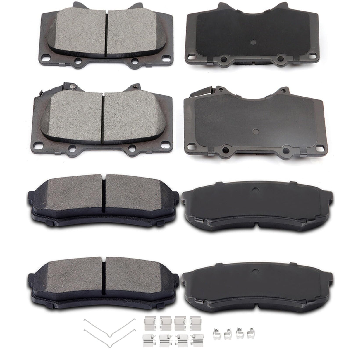Eccpp D976-7877 D606-7487 Front Ceramic & Rear Semi Metallic Disc Brake Pad Set Fit For Lexus Gx460 2010-2019,For Lexus Gx470 20