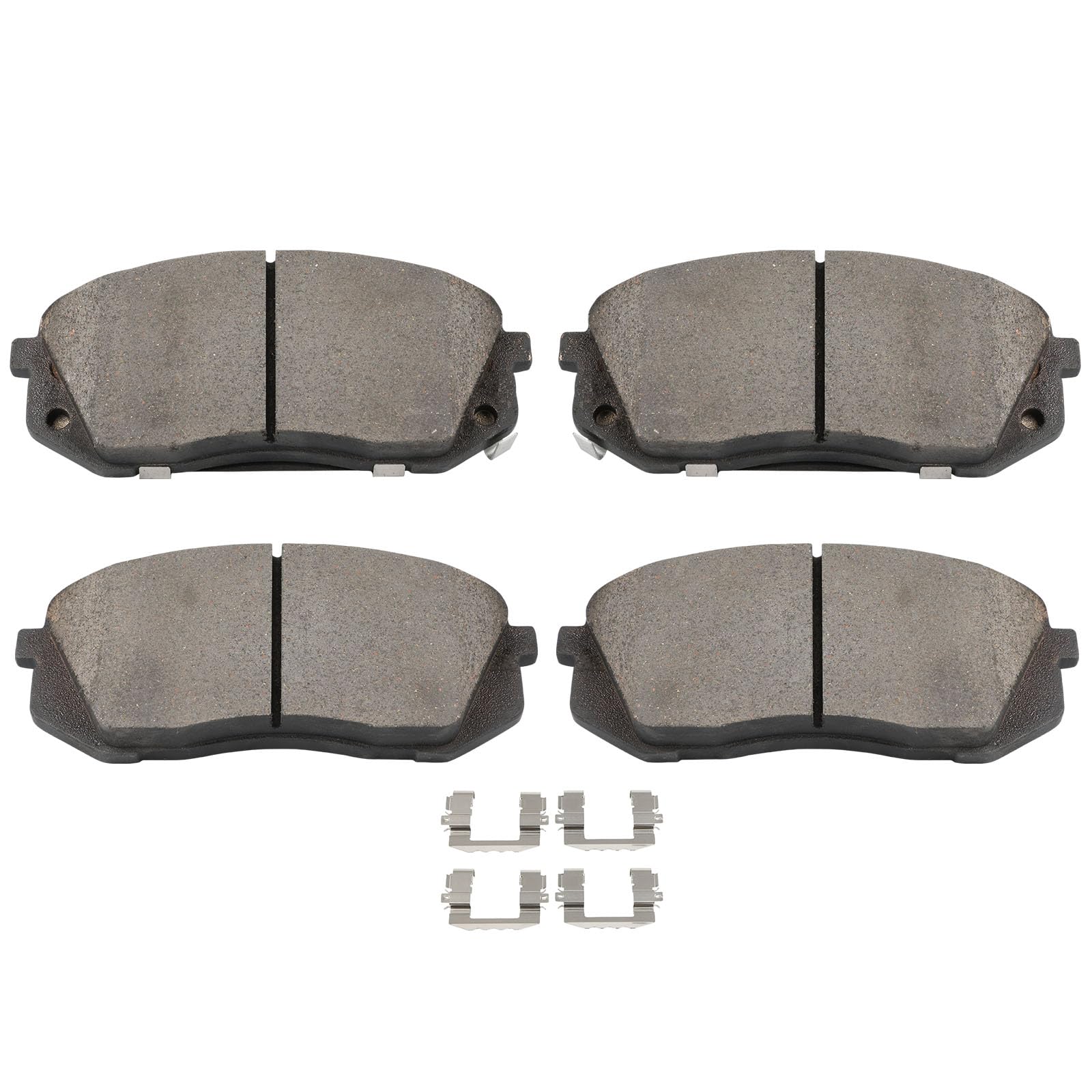 Scitoo D1855 Ceramic Brake Pads Sets Front W/Hardware Replacement For Hyundai For Elantra Gt/For Kona/For Sonata/For Veloster, F