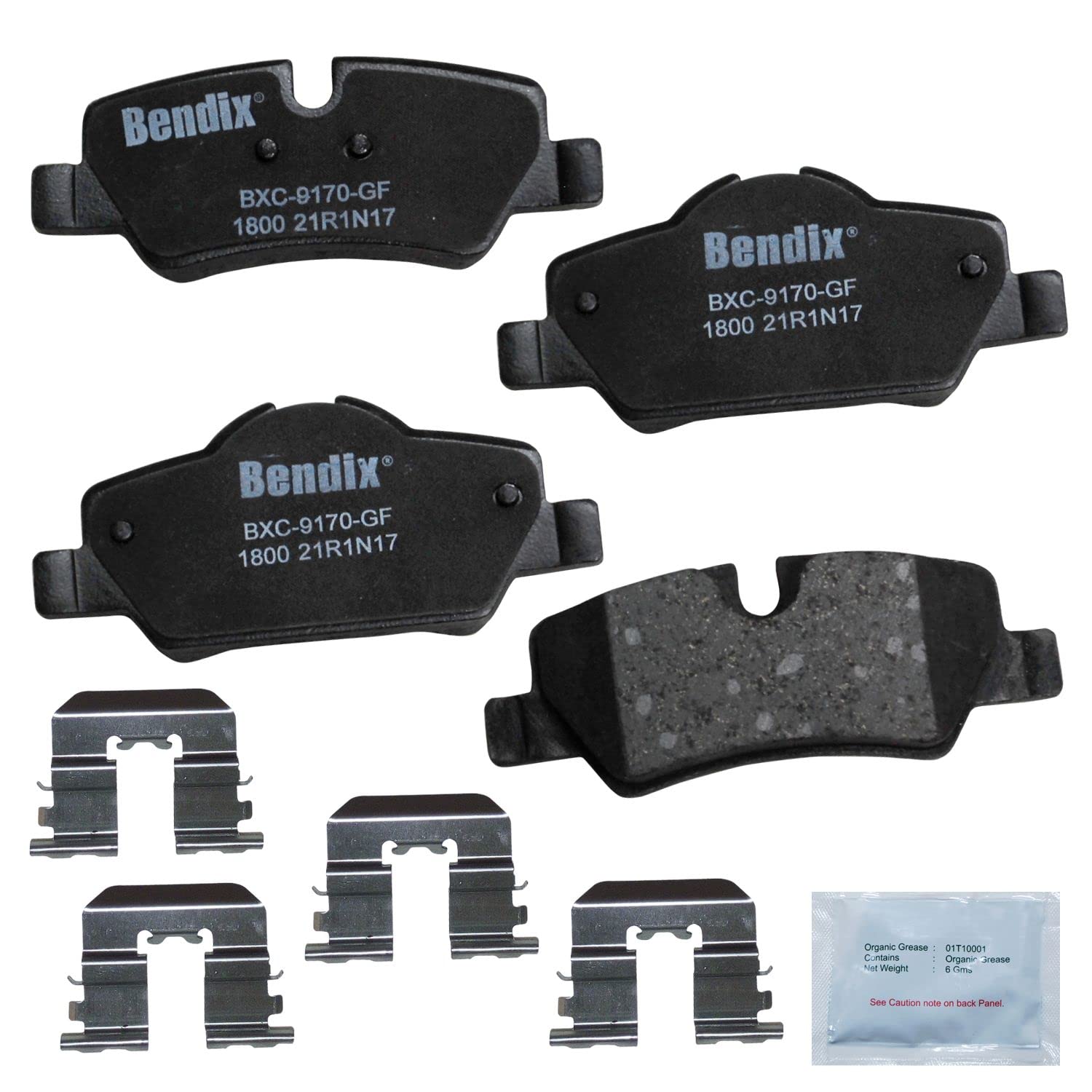 Bendix Priority1 Cfc1800 Ceramic Rear Brake Pads For Mini Cooper 2024-2014