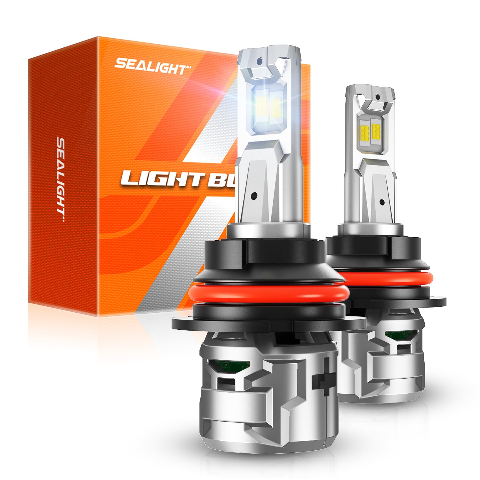 Sealight 9007 Fog Light Bulbs, Ultra-Bright 9007 Fog Light Bulbs, 60000 Hours Super Long Lifespan, 6000K Cool White Fog Light Bu