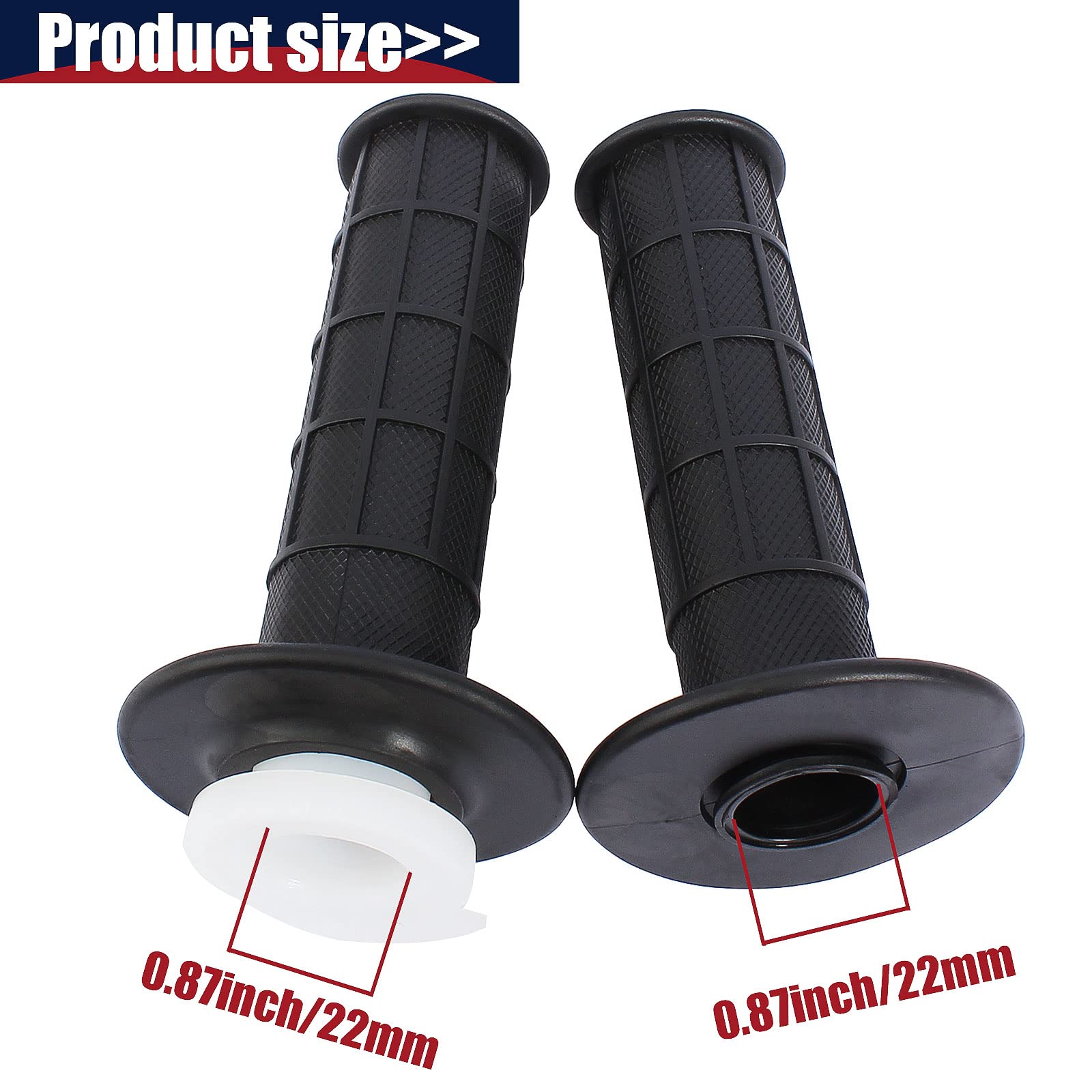 QAZAKY Twist Throttle Accelerator Handle Grip Cable Set for Quad ATV Go Kart 4-stroke Pit Dirt Mini Pocket Bikes 50cc 60cc 66cc