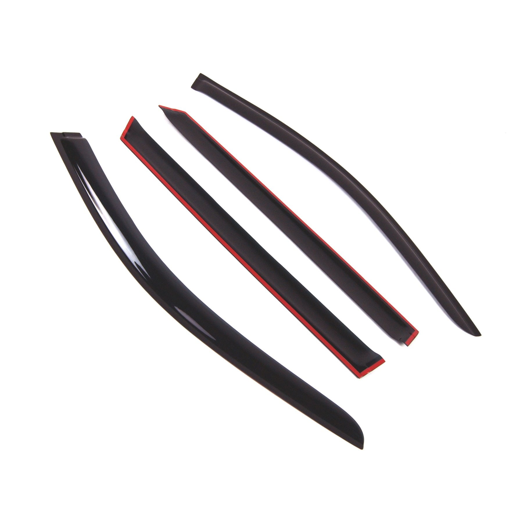 Tuningpros Outside Mount Window Vent Visors Rain Guards Compatible With Benz E320 E350 Wagon 2003-2009 | Side Window Wind Deflec