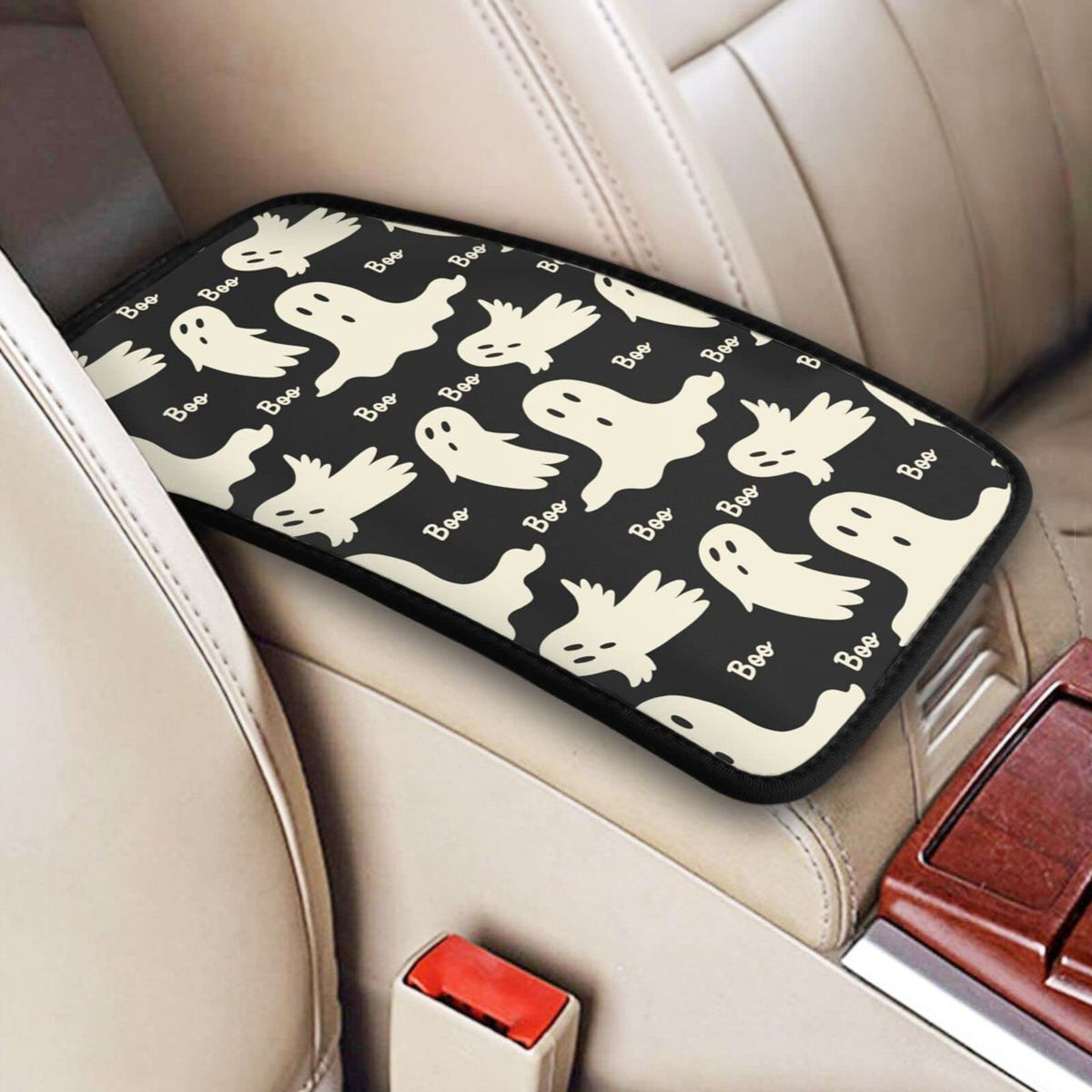 YANGDADA Ghost Pattern Auto Center Console Cover Pad Car Armrest Seat Box Cover Cushion Universal for Most Vehicle SUV Truck Car