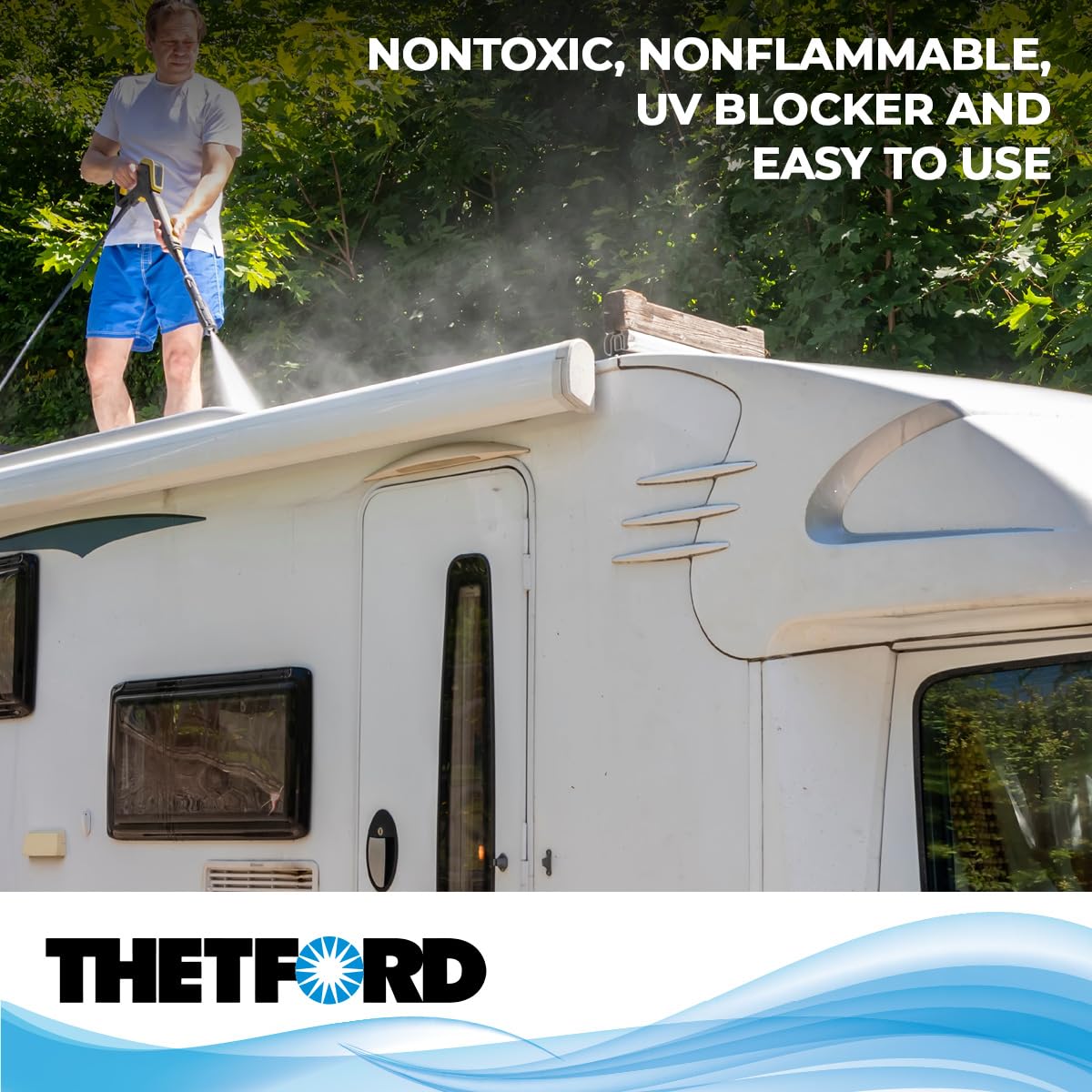 Thetford 32512 Premium Rv Rubber Roof Cleaner And Conditioner-32, 32 Fl. Oz