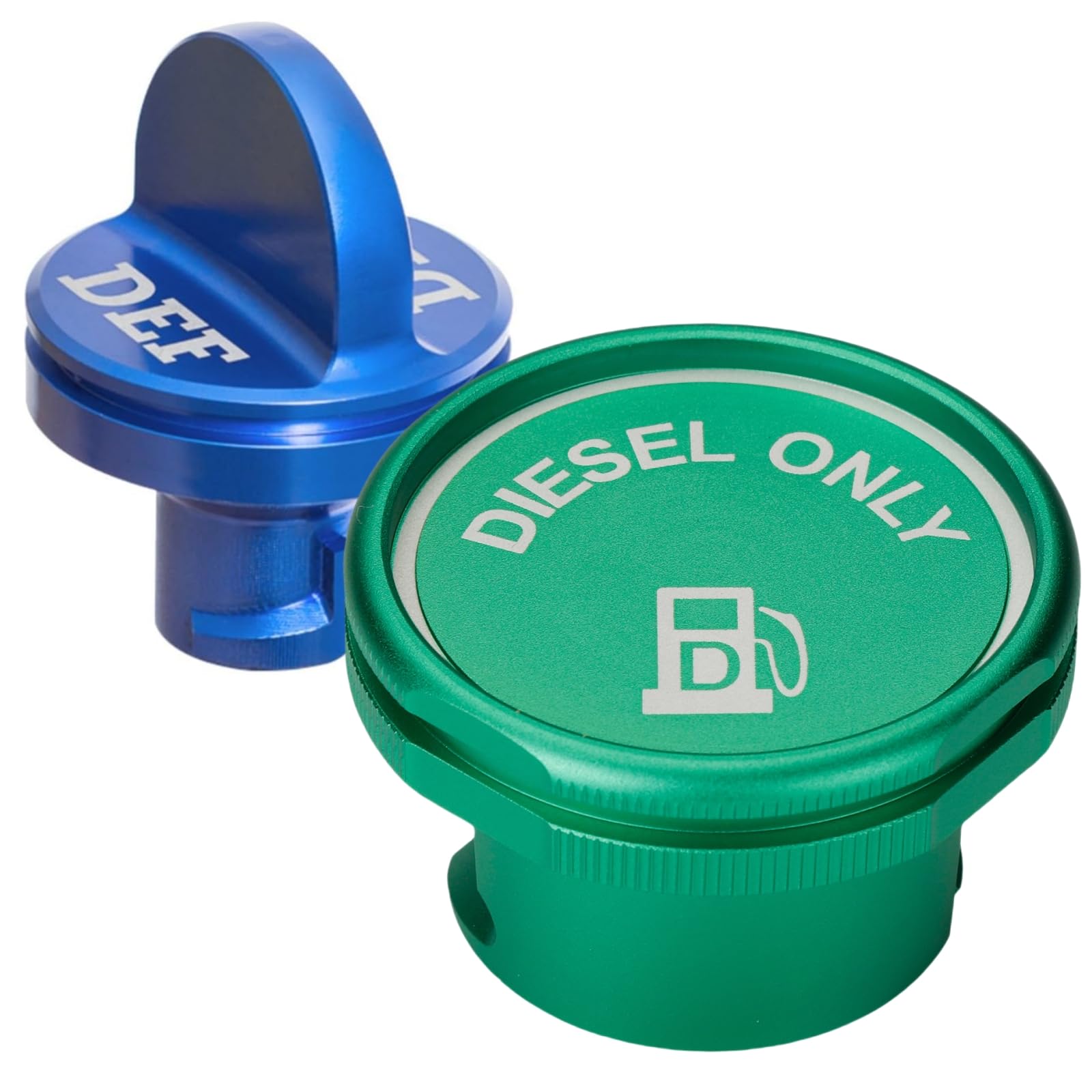 Diesel Fuel Cap & Def Lid For 2019-2024 Ram-Magnetic Diesel Lid For 2019 2020 2021 2022 2023 2024 Ram 1500 2500 3500 Green Alumi