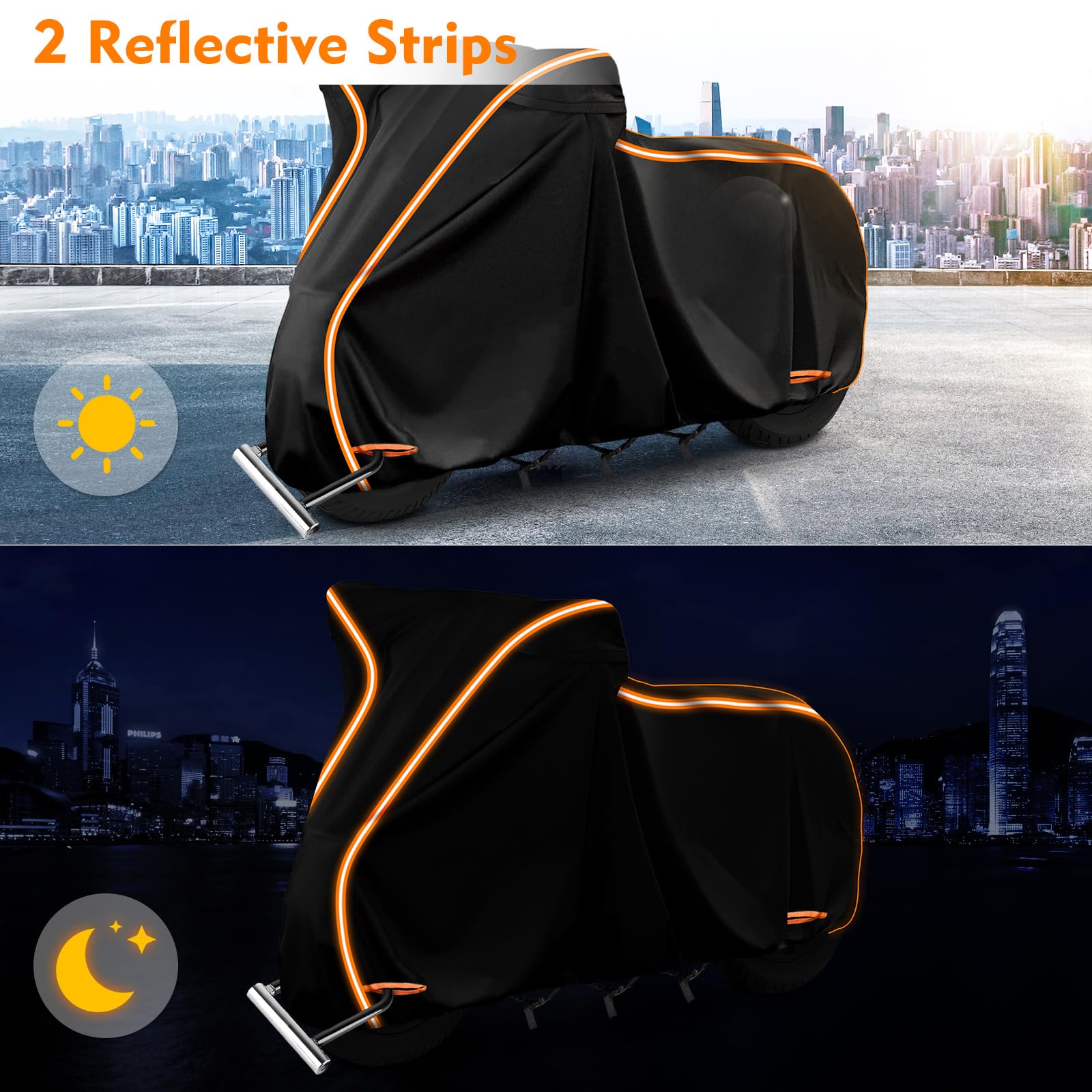 420D Motorcycle Cover For Honda Rebel 250 300 500 1100 Shadow 600 750 1100 / Vtx 1300 1800 / Fury / Vt750,Outdoor Bike Cover Win