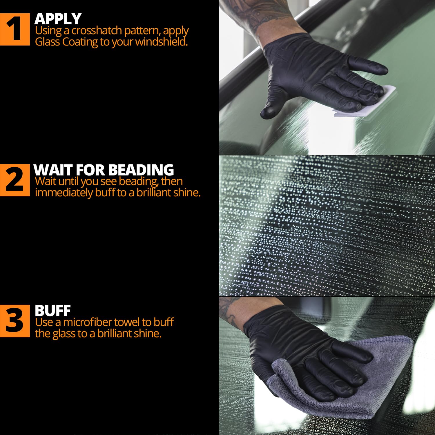 Cerakote Ceramic Glass Coat Protectant Pro Pack (20 Count Wipes) - Hydrophobic Automotive Rain Repellant, Long-Lasting And Durab