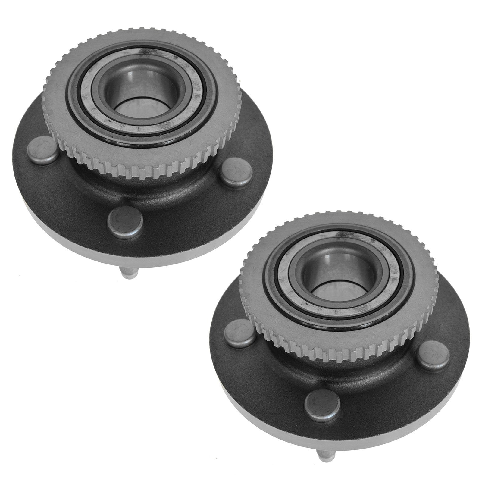 Trq Front Wheel Hub Bearings Assembly Set Compatible With 1997-2002 Ford Crown Victoria Lincoln Town Car Mercury Grand Marquis