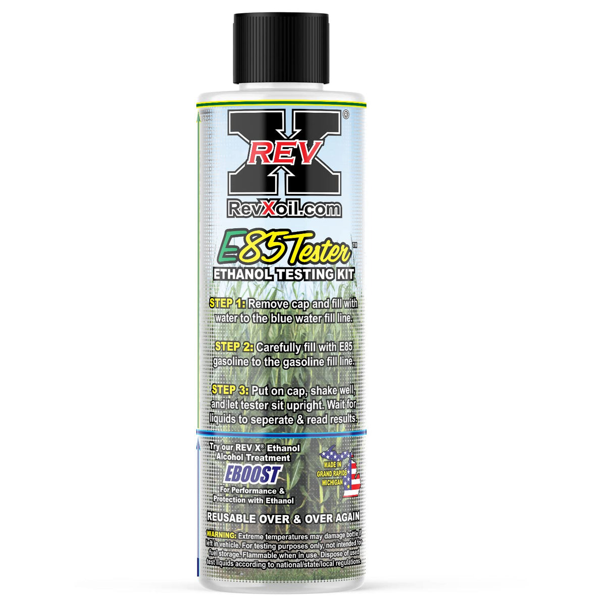 Rev X E85T0501 E85 Gasoline Tester - Easy To Use Ethanol Test Kit