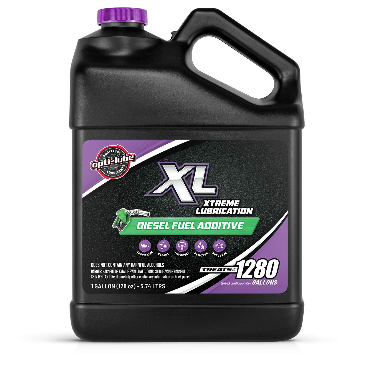 Opti-Lube Xl Xtreme Lubricant Diesel Fuel Additive: 1 Gallon With Accessories (Hdpe Plastic Hand Pump And 2 Empty 4Oz Bottles) T