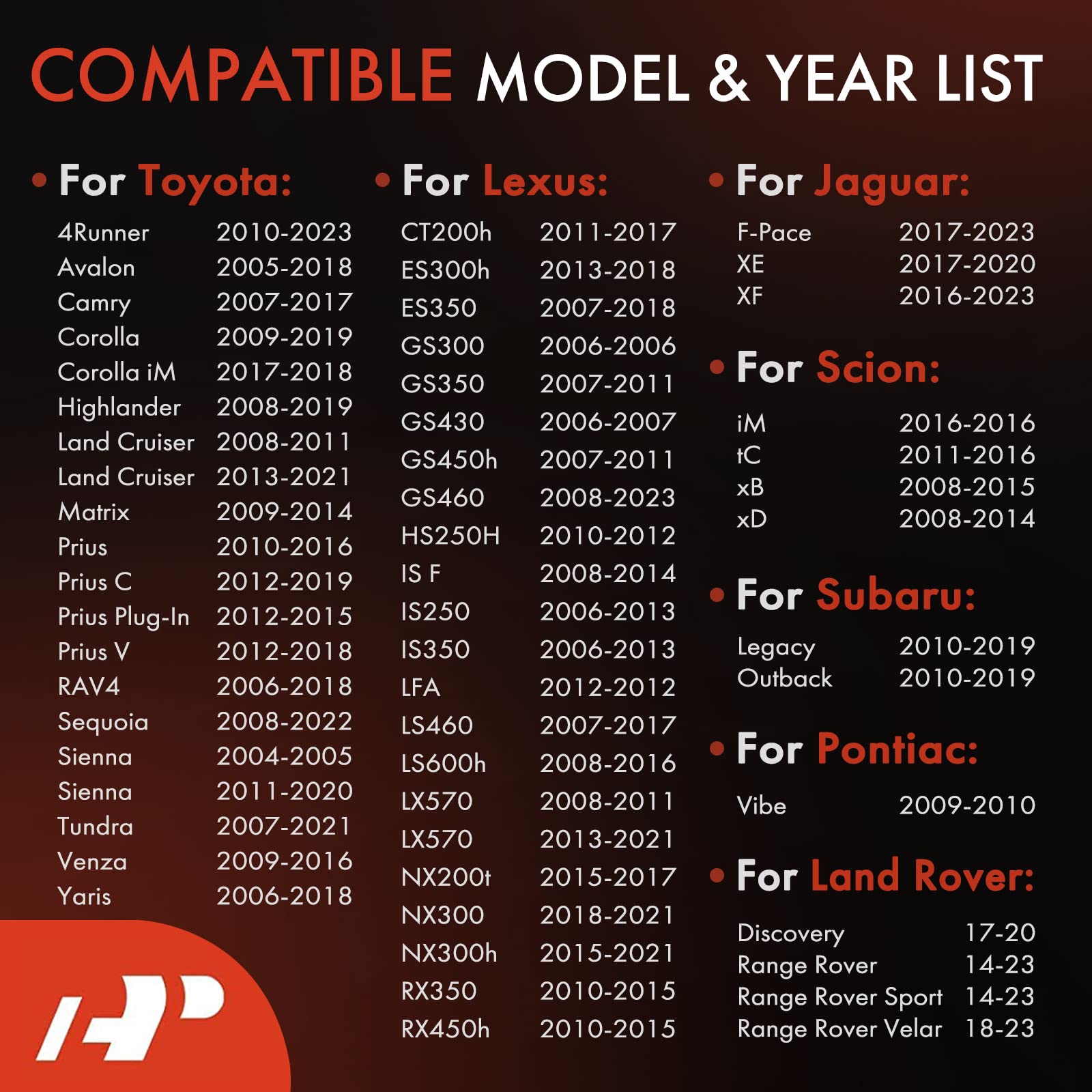 A-Premium 2-Pc Cabin Air Filter W/Activated Carbon - Compatible With Toyota, Lexus, Land Rover, Scion, Subaru, Pontiac, Jaguar -