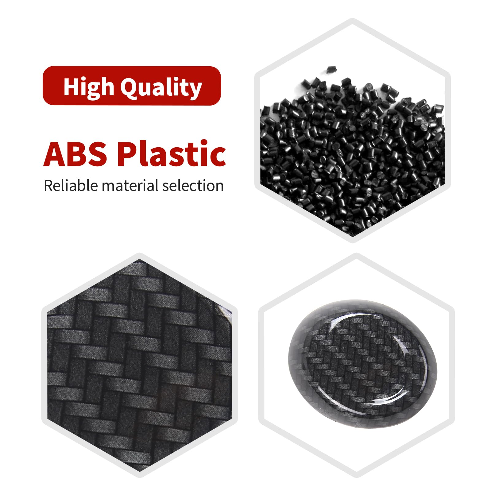 RT-TCZ for Camaro Gear Shift Knob Cover Trim for Chevrolet Camaro 2017 up Black Carbon Fiber Grain Interior Accessories