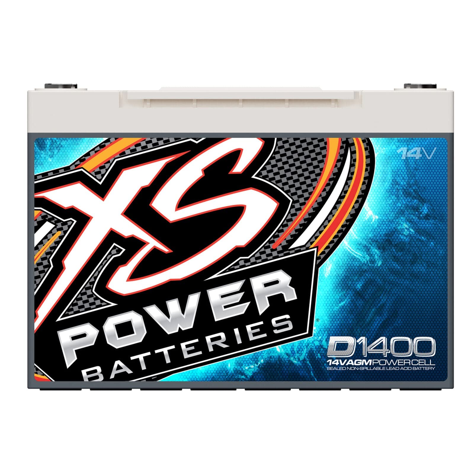 Xs Power D1400 14V 2,400 Amp Agm Battery With Terminal