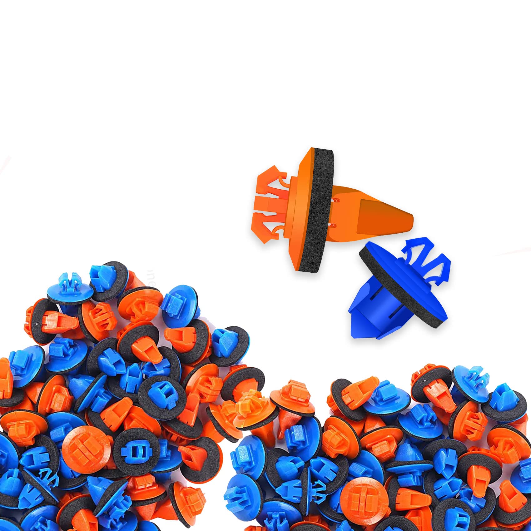 Haobo 50Pcs Fender Flare Clips, Molding Retainer Clips Compatible With Toyota 4Runner, Fj Cruiser, Highlander, Rav4, Tacoma, Pus