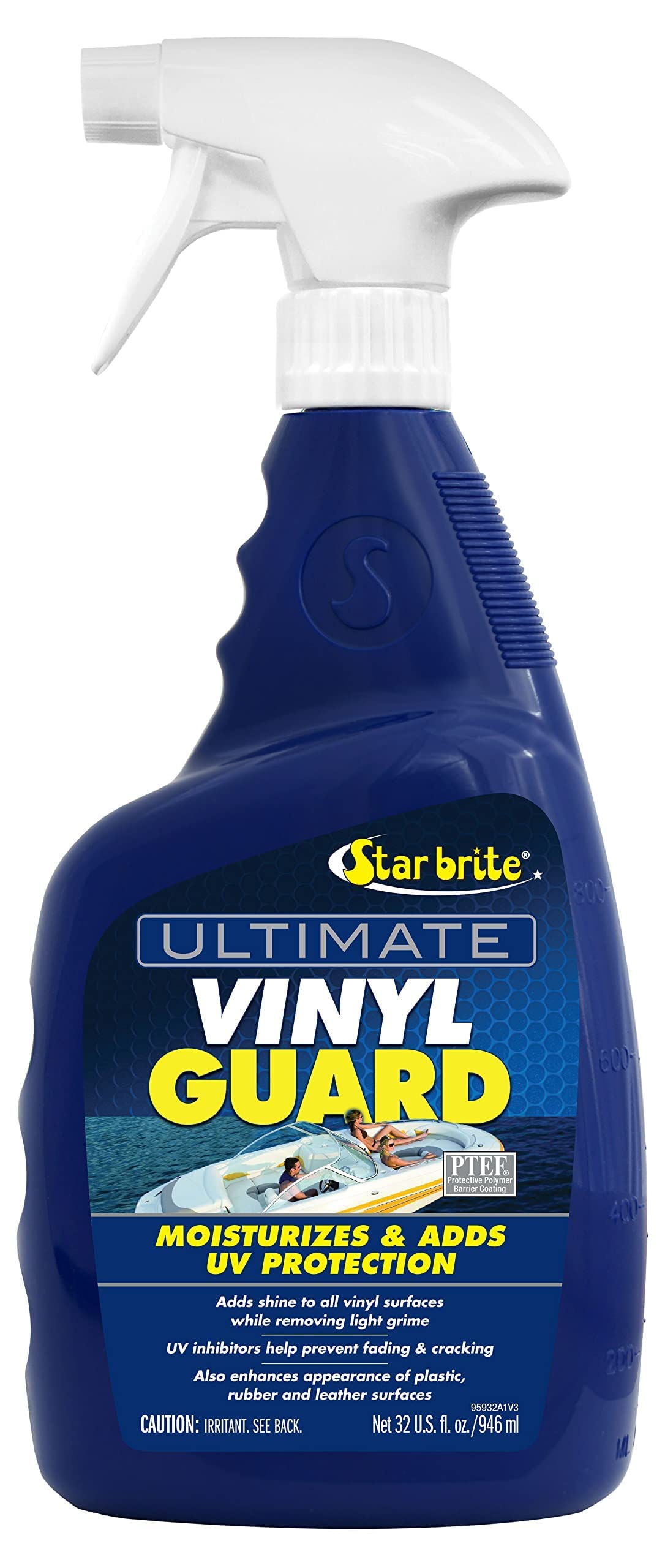 STAR BRITE Ultimate Vinyl Guard - Spray on Protection & Shine - Prevent Fading & Cracking - Keep Vinyl, Leather, Plastic & Rubbe