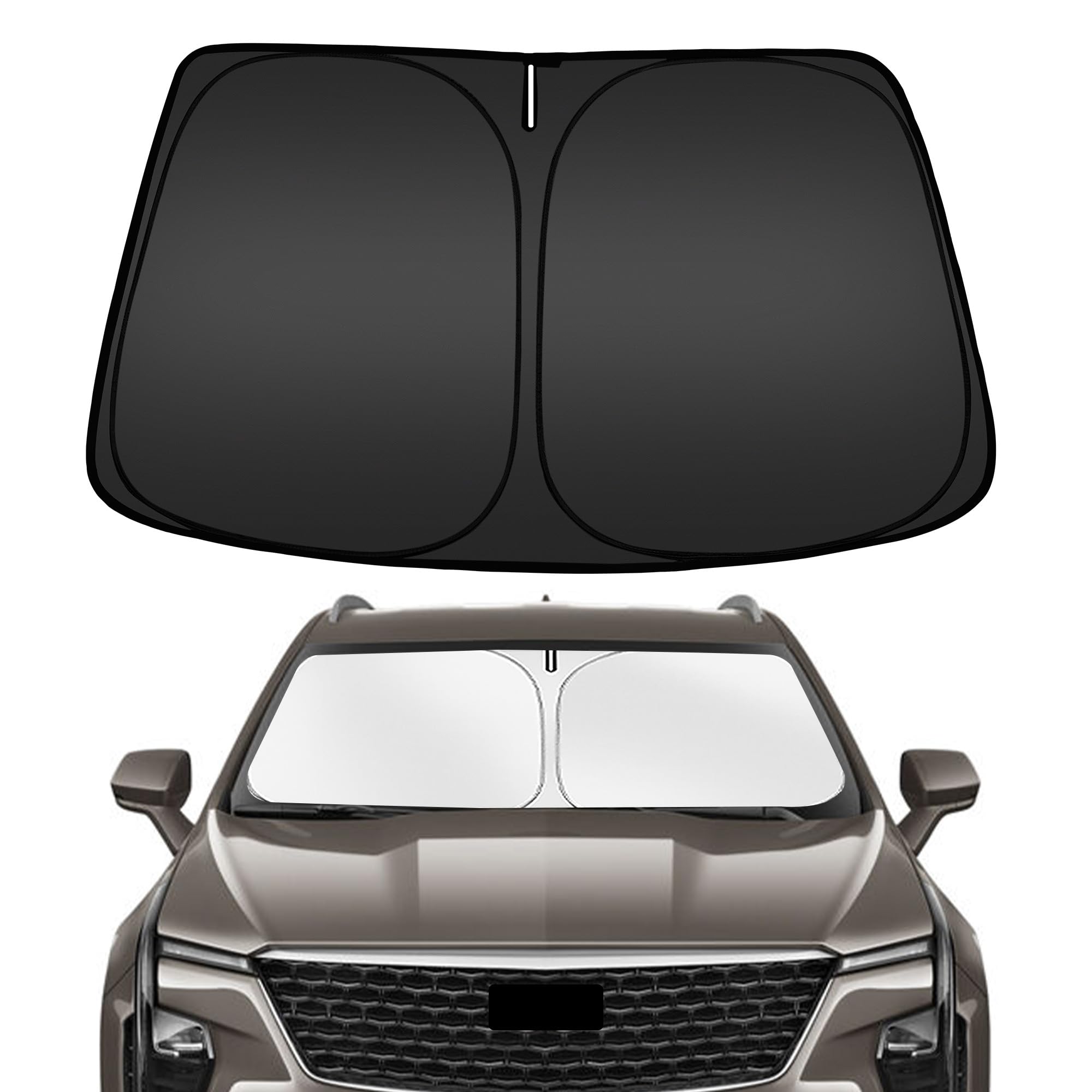 Arismotor Windshield Sun Shade For Cadillac Xt4 2019-2025, Custom Fit Foldable Front Window Sunshade Sun Visor Protector, Block