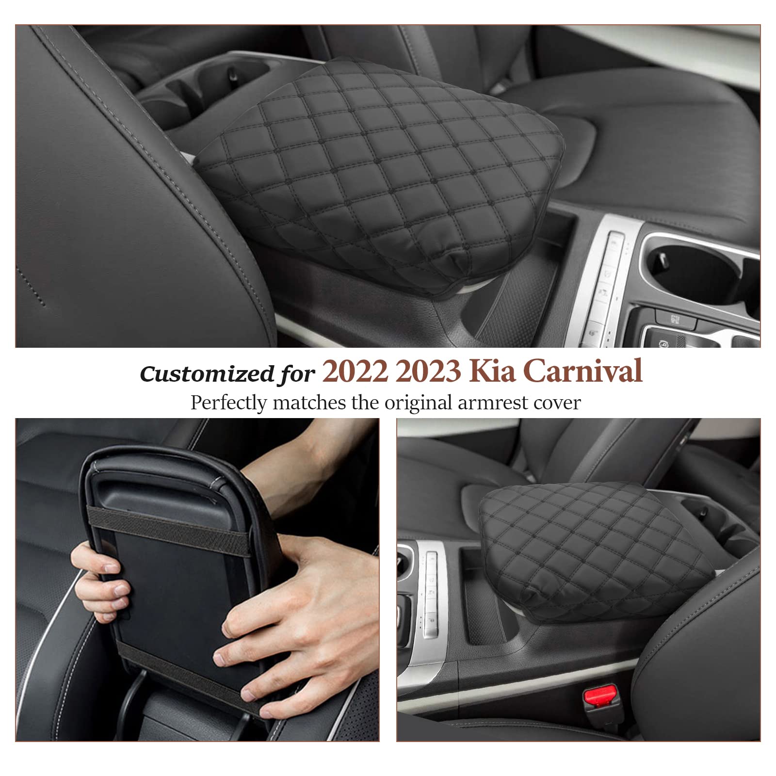 Sktu For 2025 2024 2023 2022 Kia Carnival Center Console Cover Ka4 Mpv Seat Box Cover Protector Kia Carnival 2024 2025 Accessori