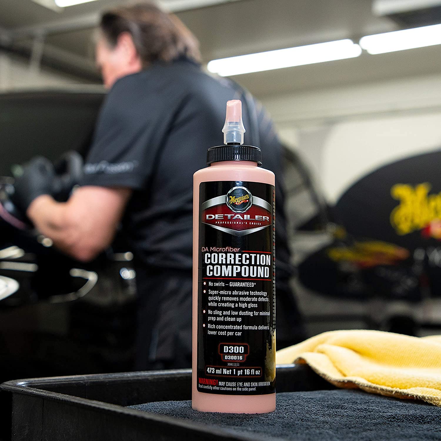 Meguiar'S D316 Da (Dual Action) Microfiber Correction Compound - Auto Compound Removes Surface Defects - 16 Oz Bottle
