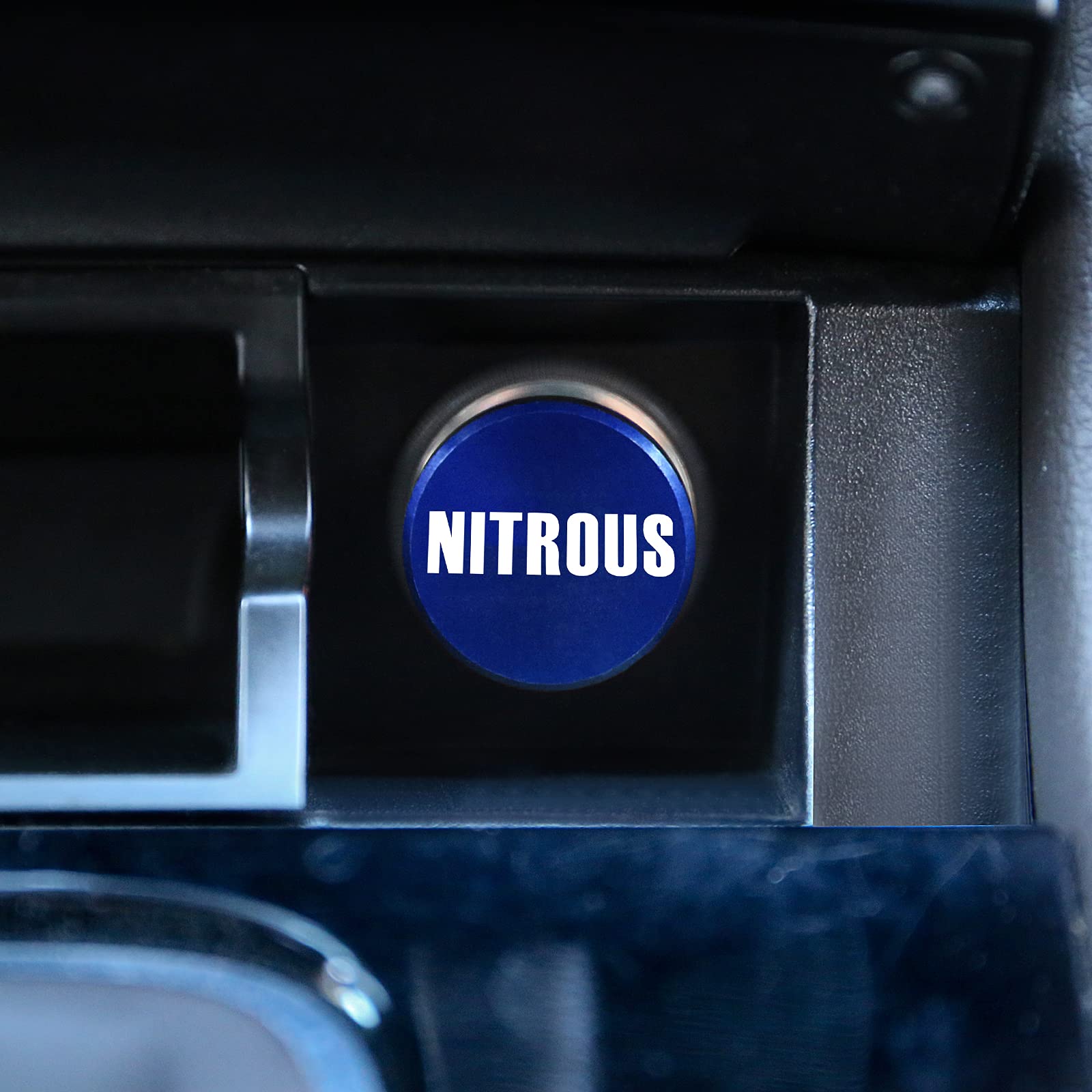 Melife Billet Aluminum Car Cigarette Lighter Plug Replacement, Nitrous Button Universal Push Button Fits Most Automotive Vehicle