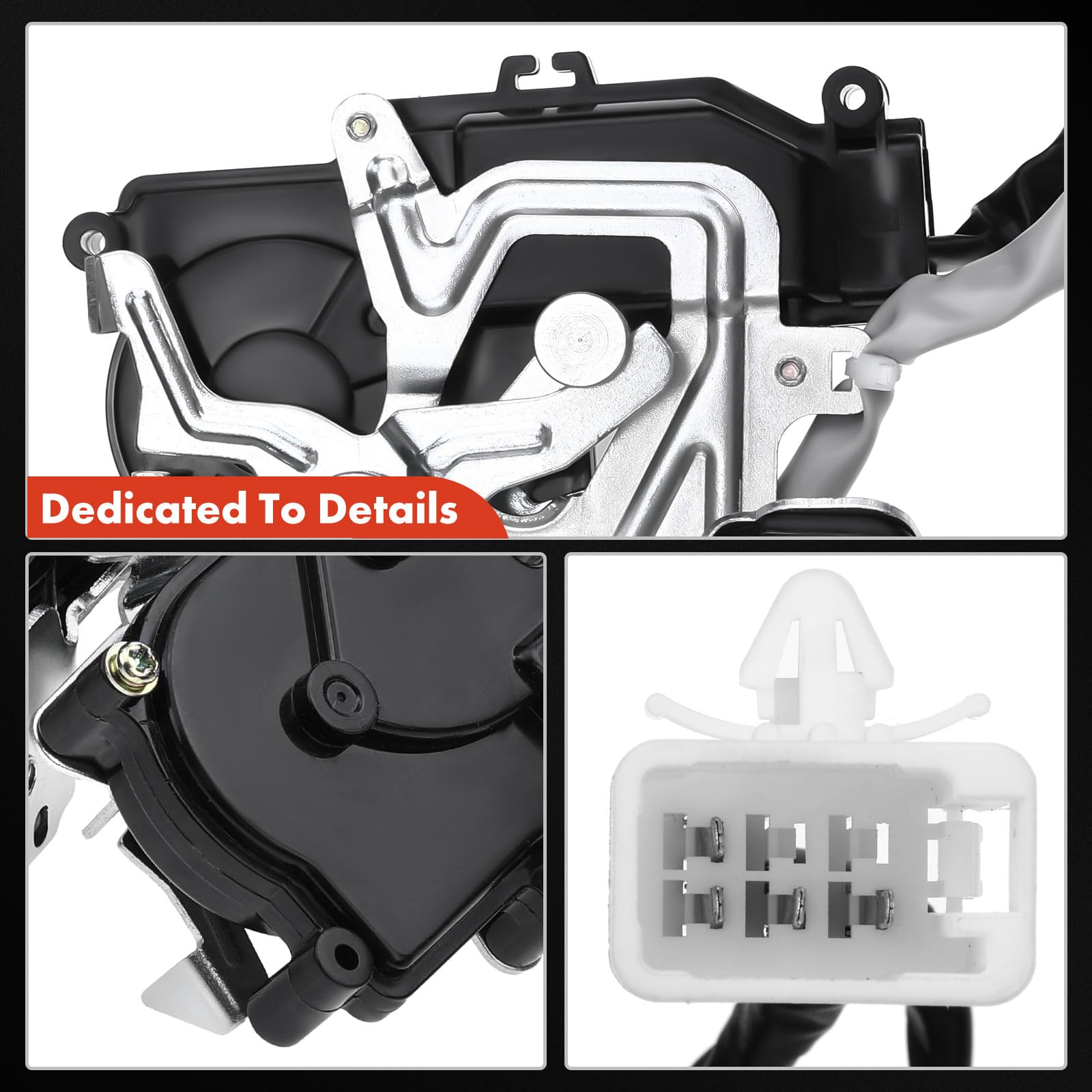 A-Premium Rear Trunk Latch Tailgate Door Lock Actuator Compatible with Toyota Sienna 2004-2010, Without Power Liftgate, Rear Tailgate, Replace# 6911008020, 69110-08020
