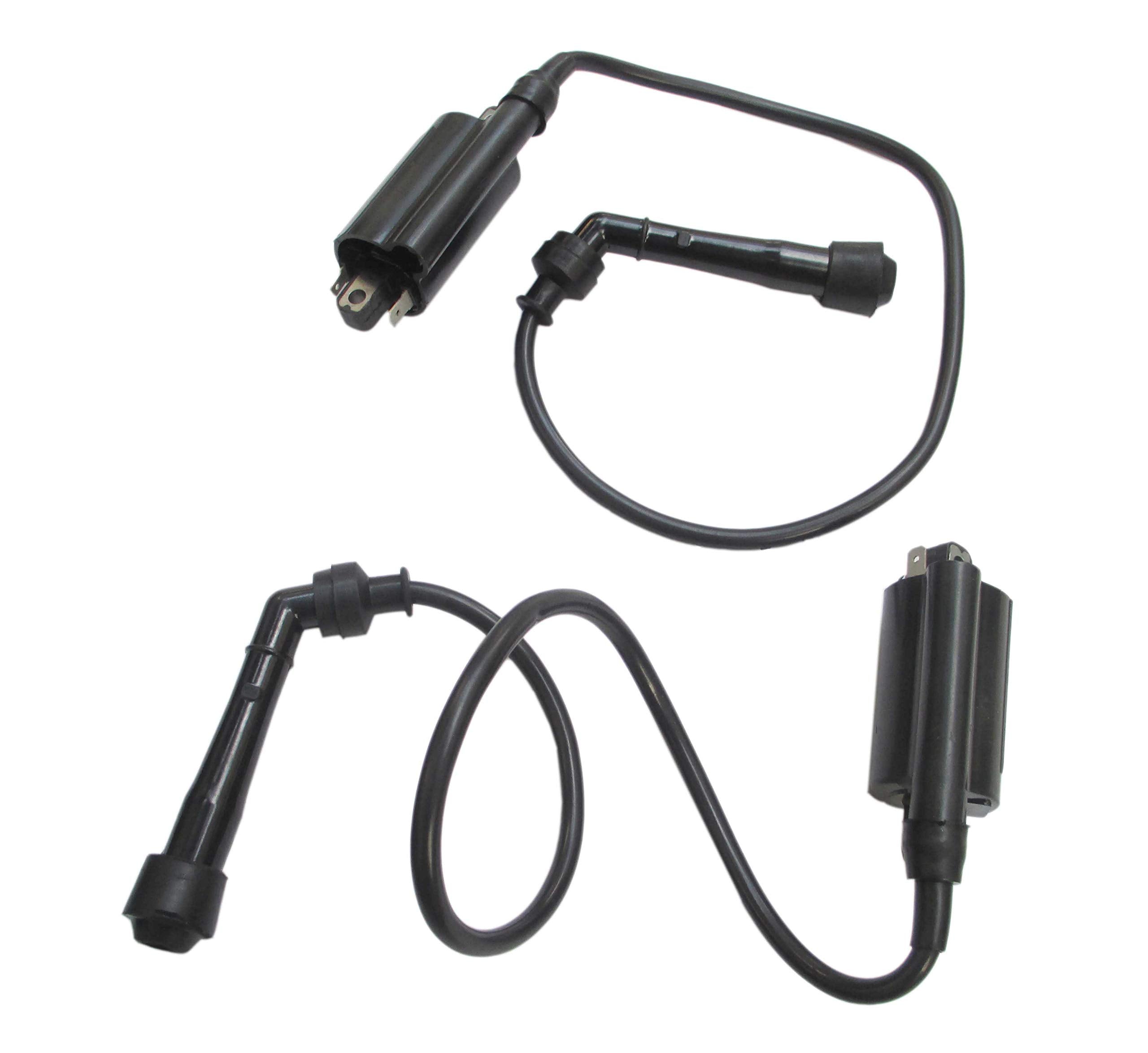 Set Of 2 Ignition Coils Fits Kawasaki Ex500 Ninja 500 500R 1987-2009