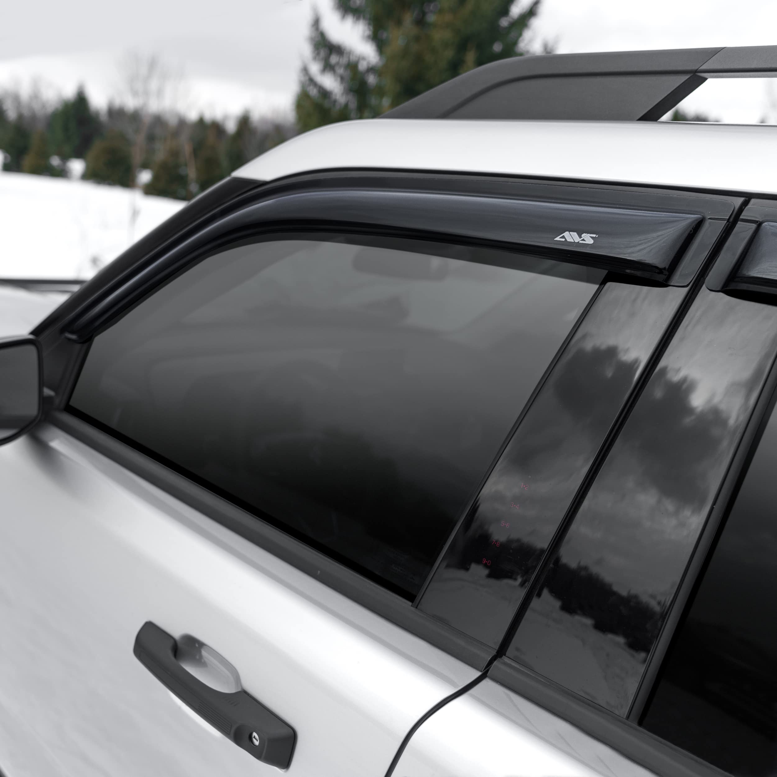 Auto Ventshade [Avs] Outside Mount Ventvisor / Window Deflectors | Fits 2020 - 2024 Ford Explorer, 4 Pcs. | Smoke - 94332