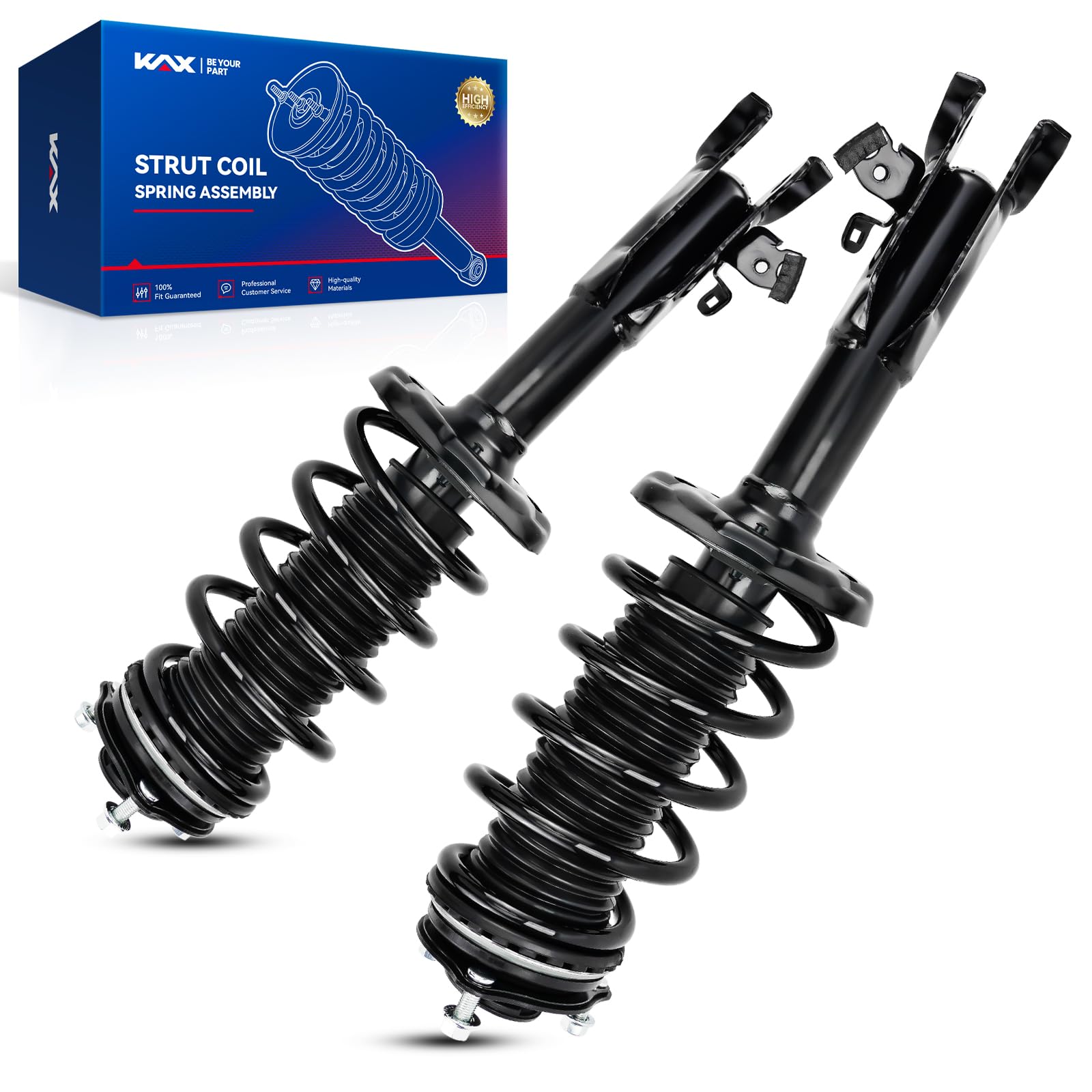 KAX Front Quick Struts for Honda Civic 2006 2007 2008 2009 2010 2011 Front Shocks Complete Struts Assembly with Coil Spring Set 