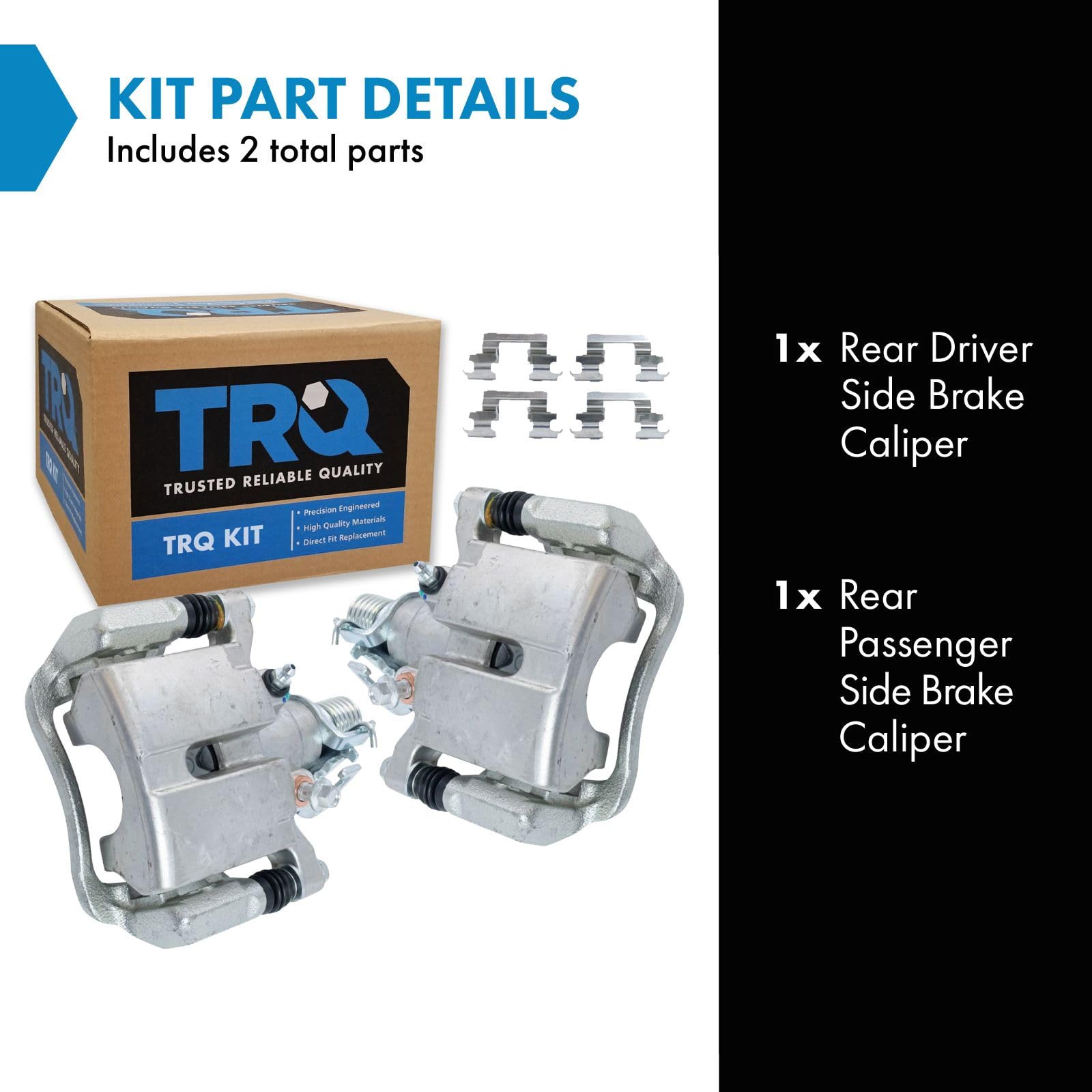 Trq Rear Brake Caliper Set Compatible With 2005-2009 Buick Lacrosse 2011-2013 Chevrolet Impala 2014-2016 Impala Limited 2005-200